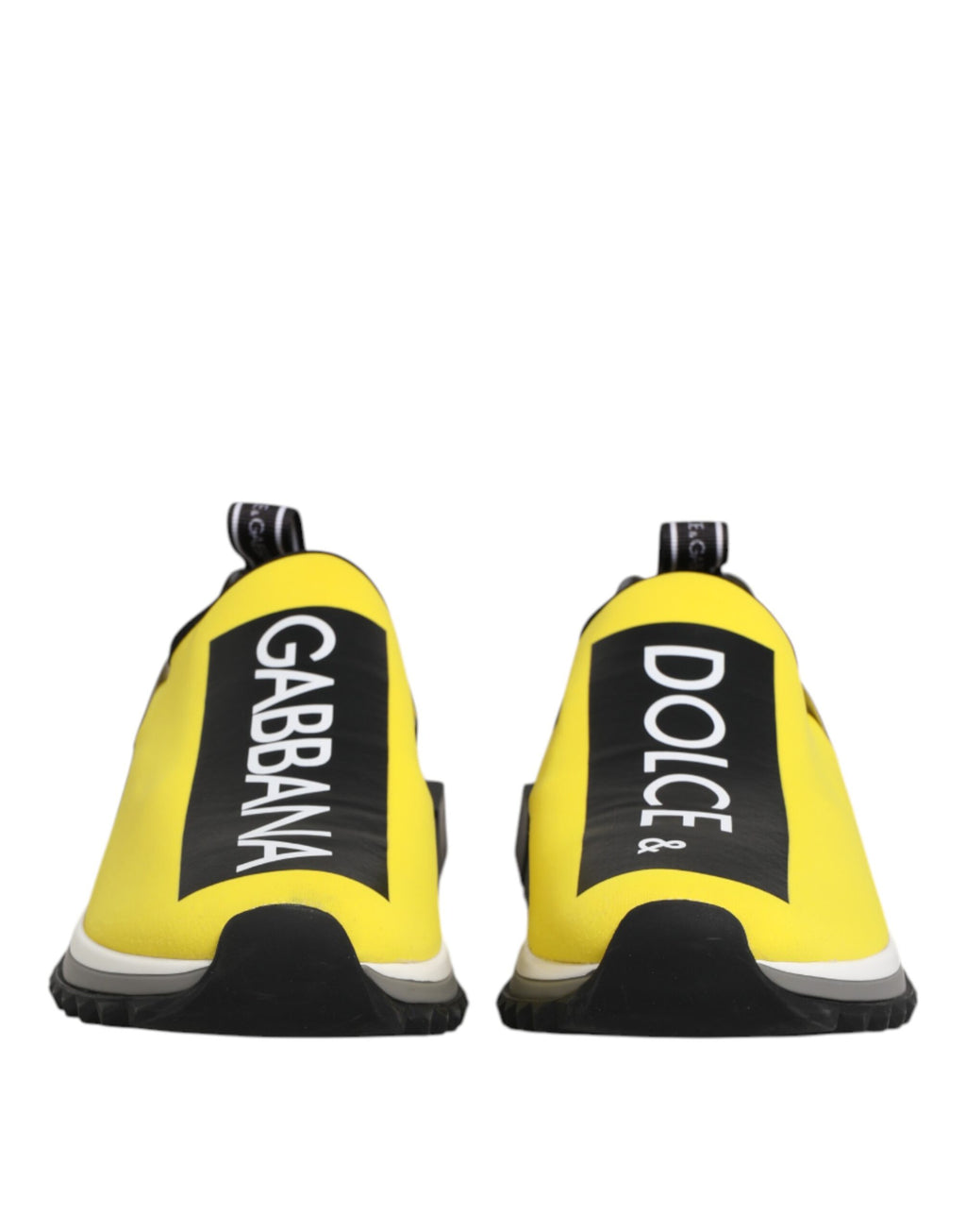 Dolce & Gabbana Yellow Logo Low Top Sorrento Sneakers Shoes
