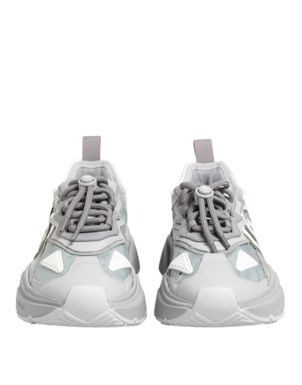 Dolce & Gabbana Gray Silver Daymaster Low Top Sneakers Shoes
