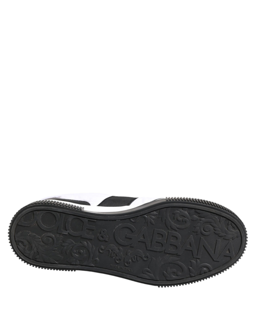 Dolce & Gabbana White Black MIAMI Low Top Men Sneakers Shoes