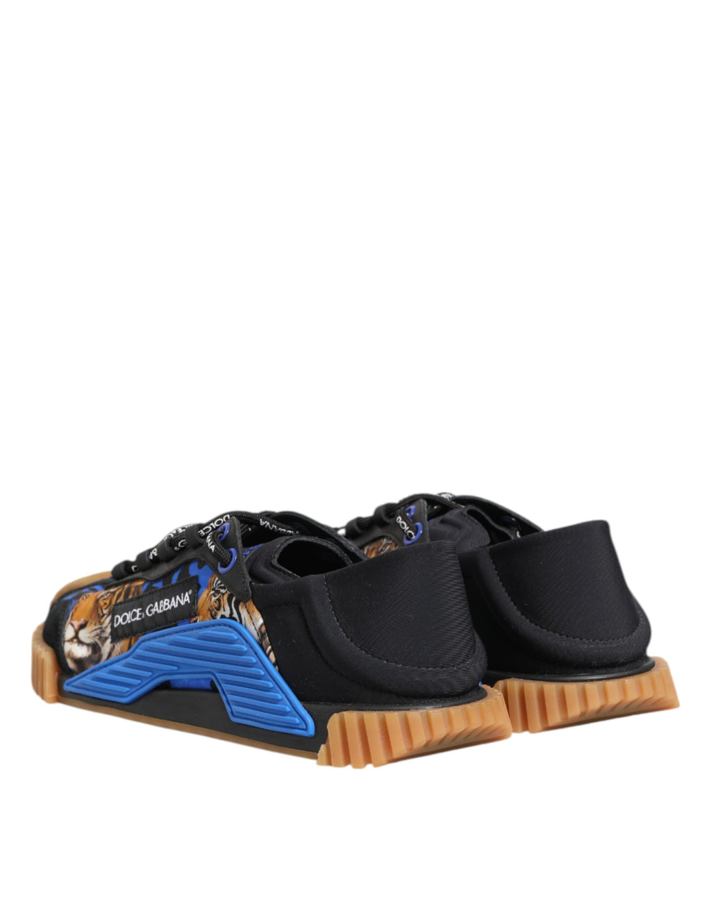 Dolce & Gabbana Blue Black Low Top NS1 Lace Up Sneakers Shoes