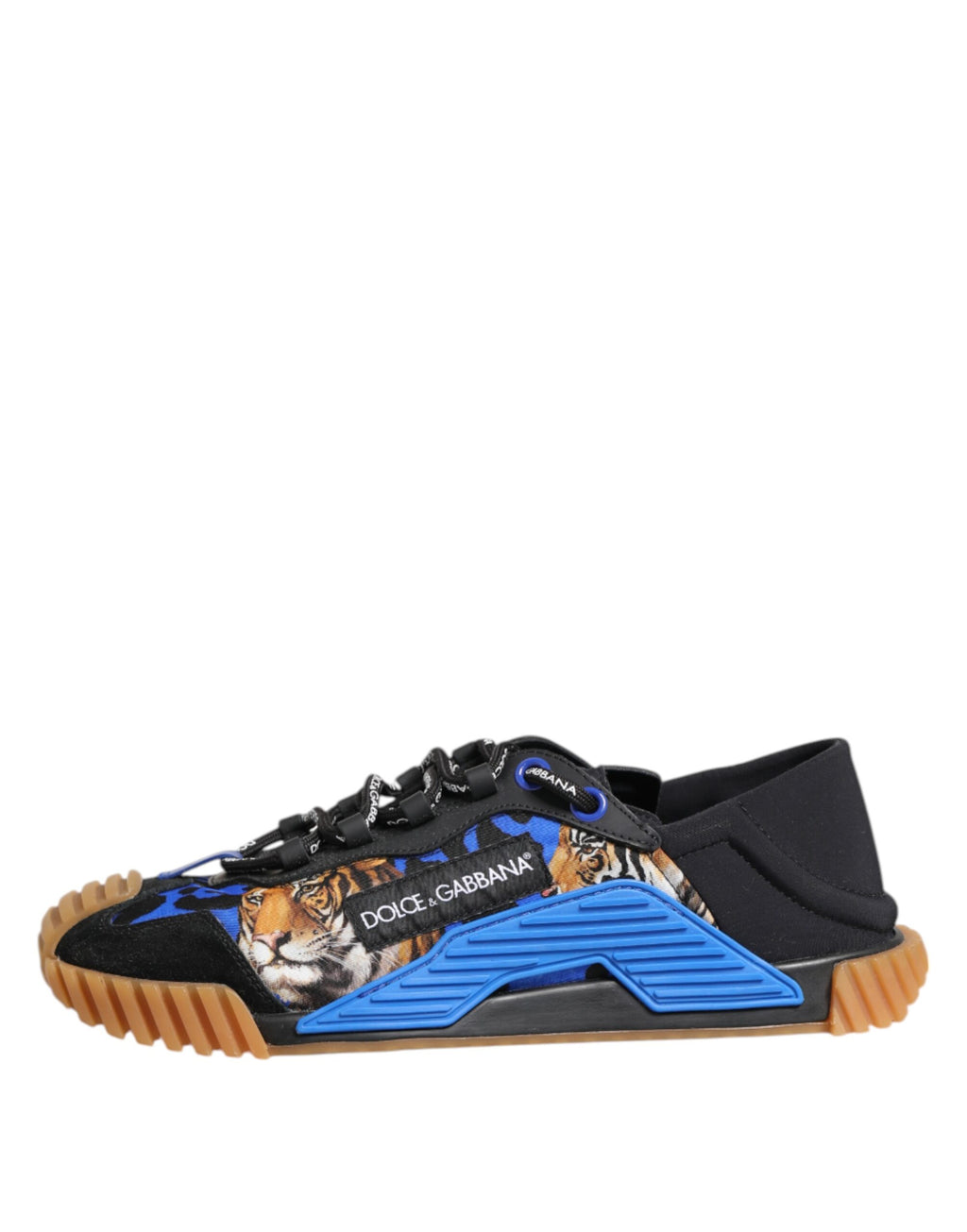 Dolce & Gabbana Blue Black Low Top NS1 Lace Up Sneakers Shoes
