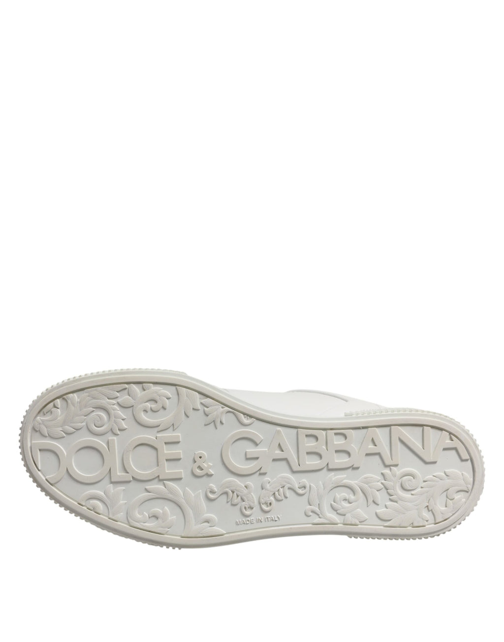 Dolce & Gabbana White Miami Leather Low Top Sneakers Shoes