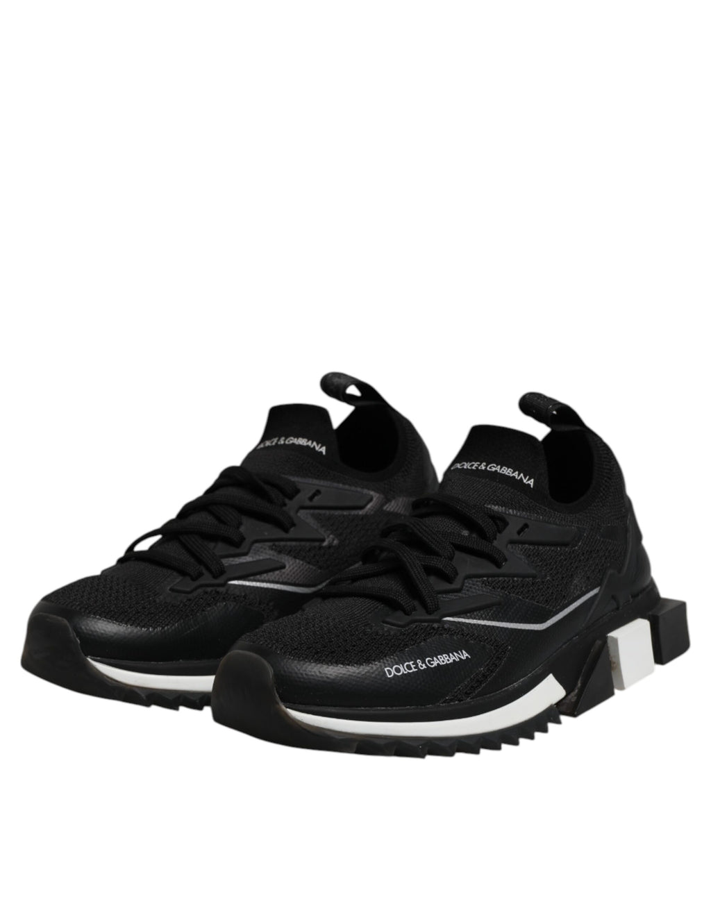 Dolce & Gabbana Black SORRENTO Sport Stretch Sneakers Shoes