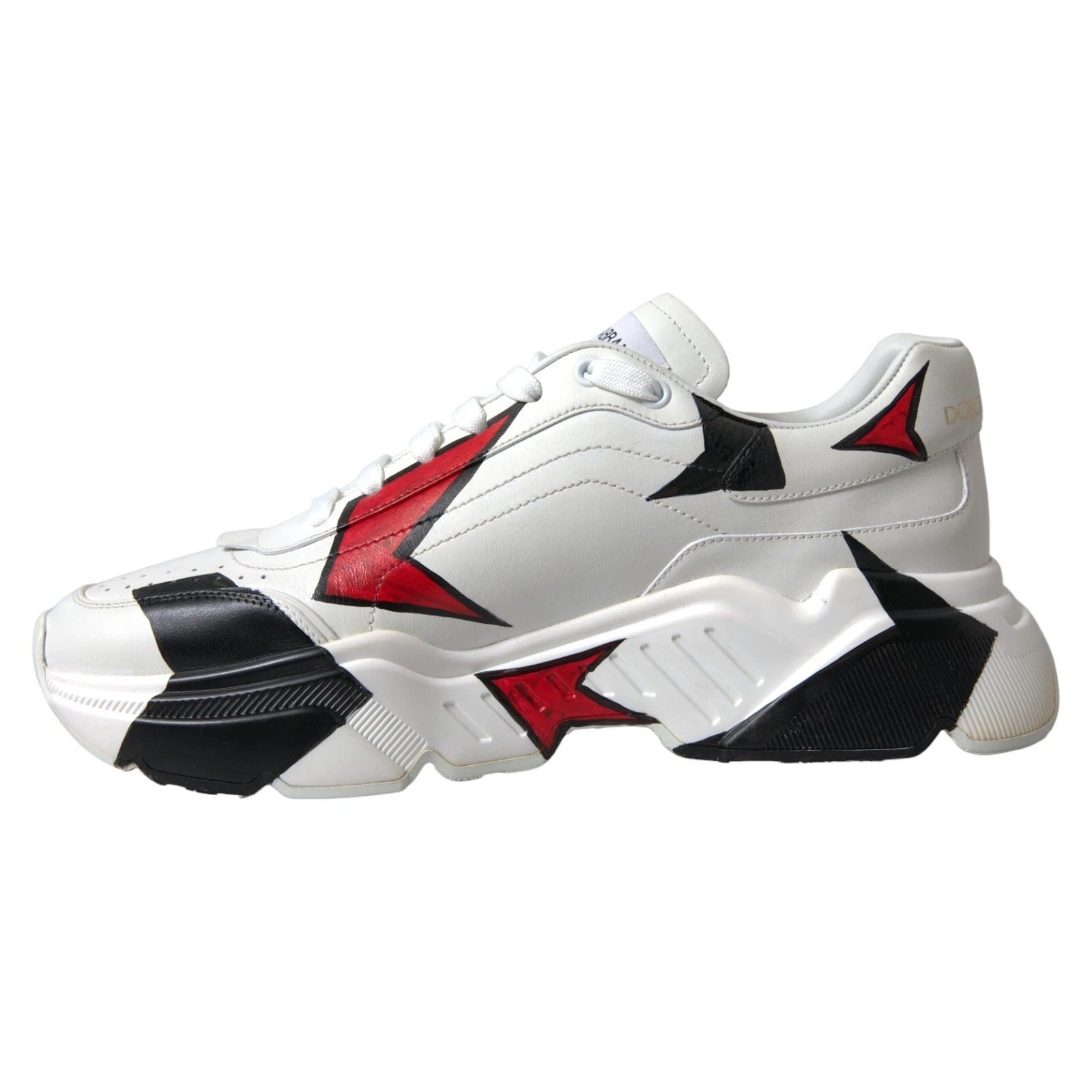 Dolce & Gabbana White Daymaster Hand Painted Sneakers