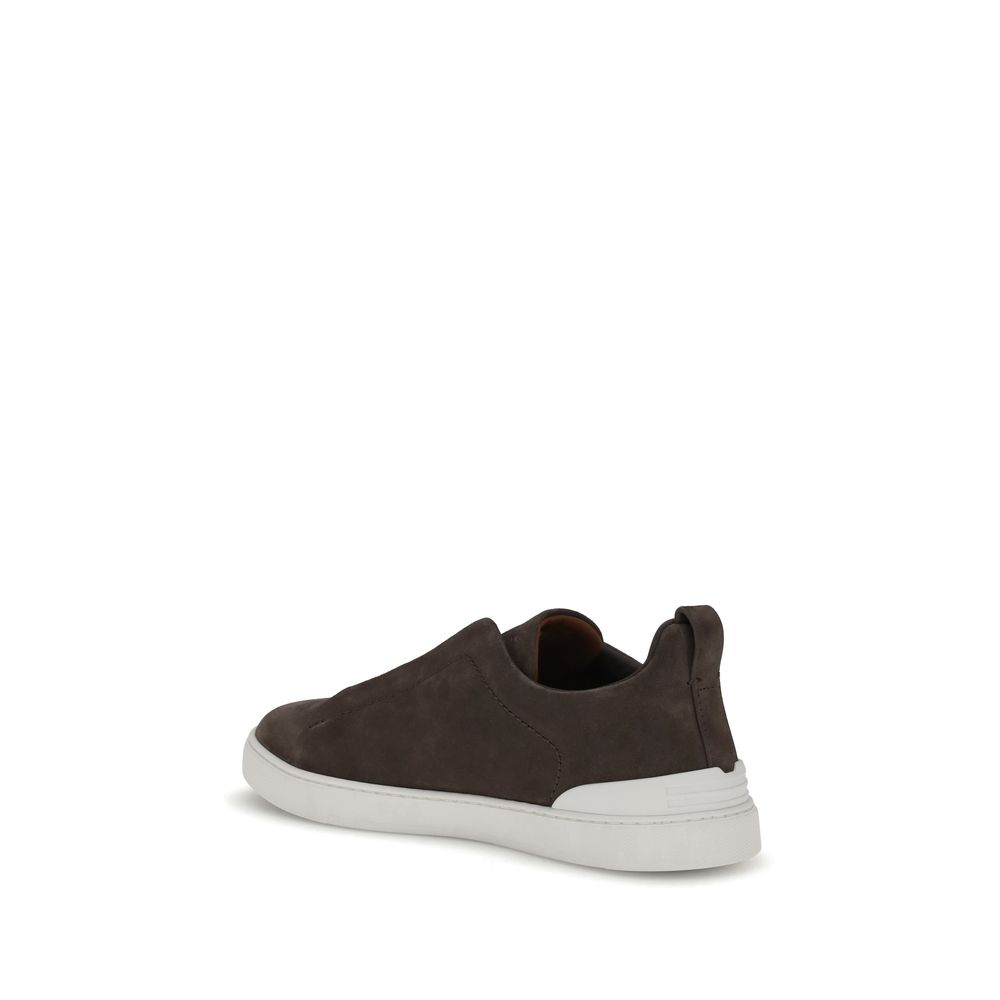 ZEGNA Suede leather Sneakers