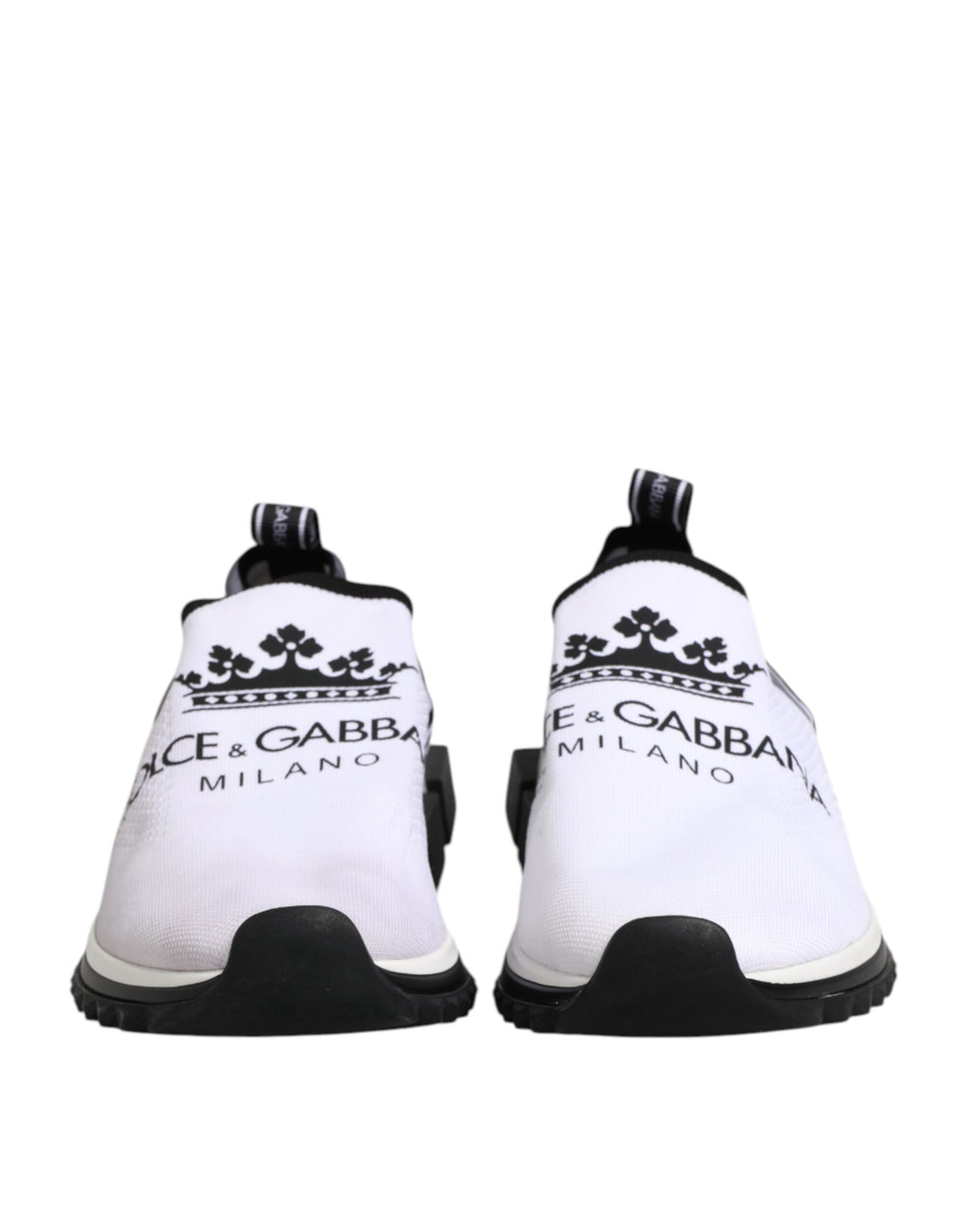 Dolce & Gabbana White SORRENTO Slip On Low Top Sneakers Shoes
