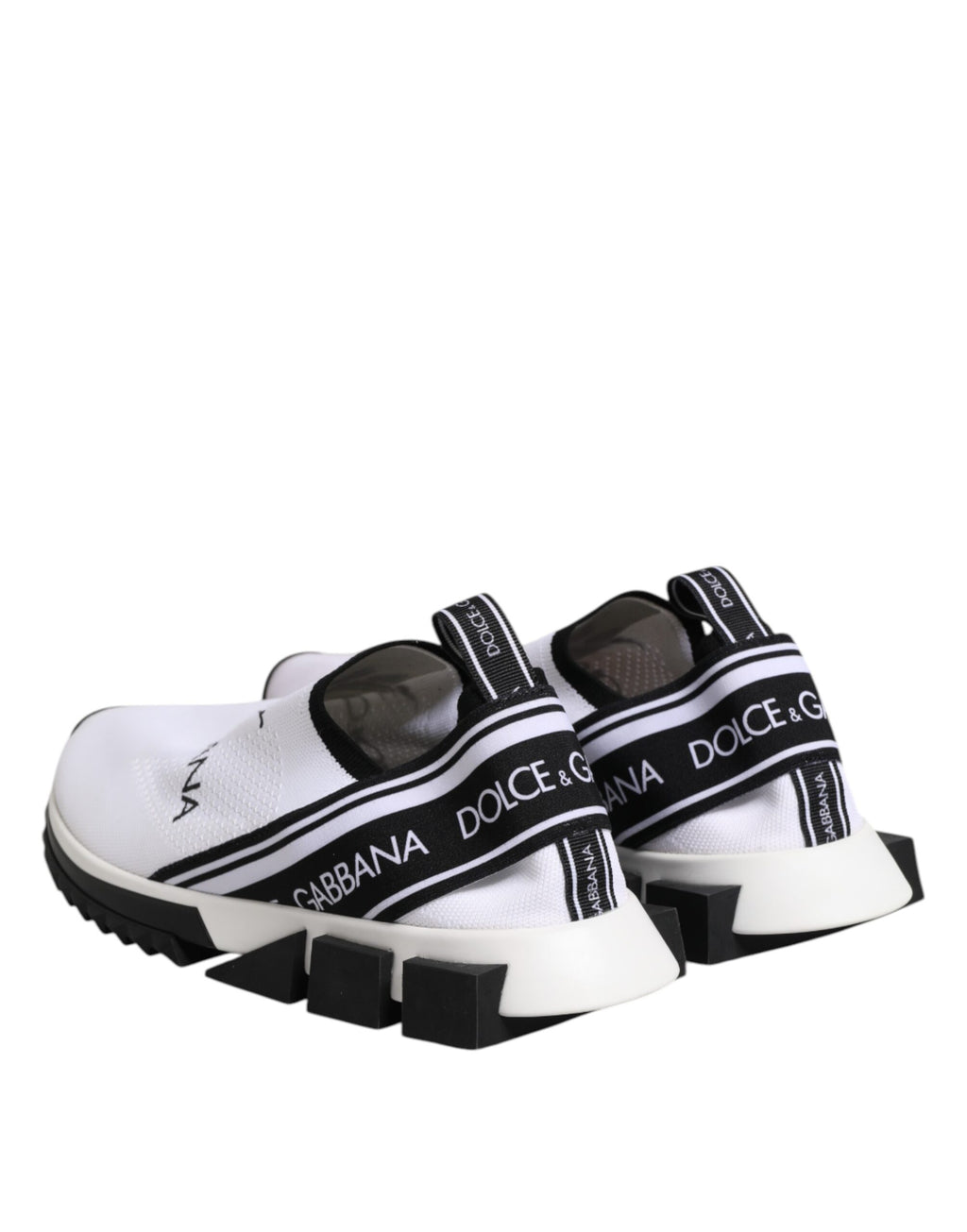 Dolce & Gabbana White SORRENTO Slip On Low Top Sneakers Shoes