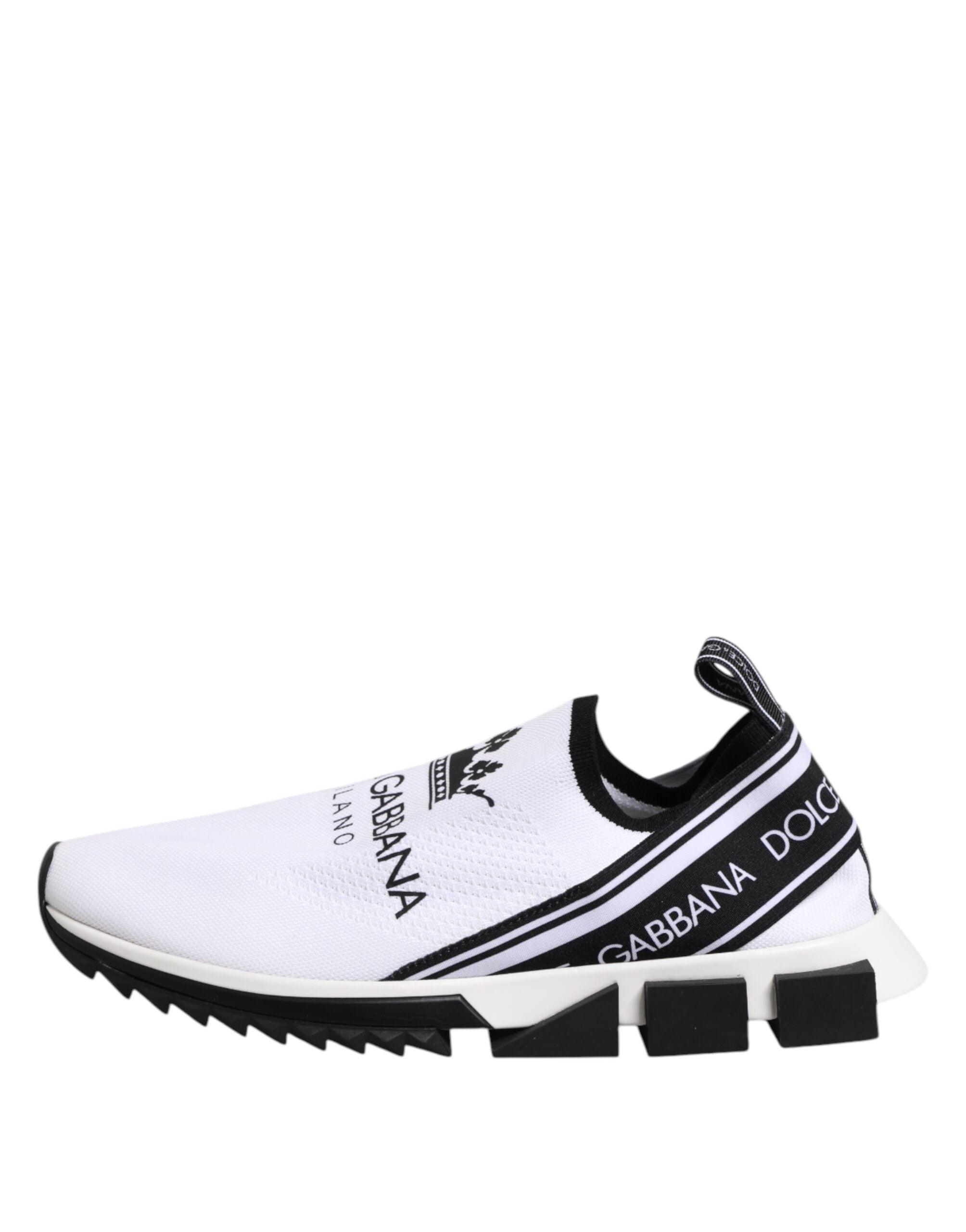 Dolce & Gabbana White SORRENTO Slip On Low Top Sneakers Shoes