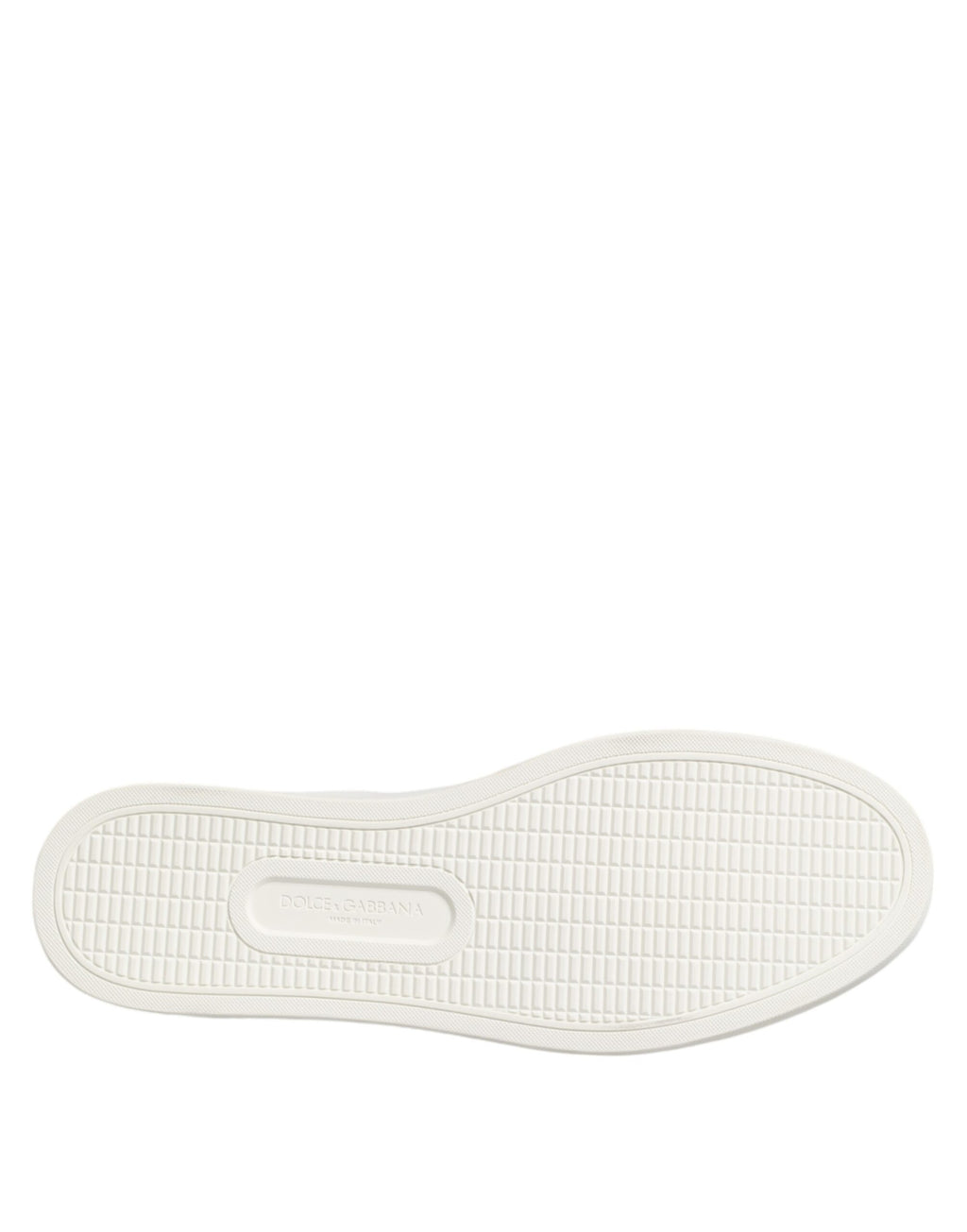 Dolce & Gabbana White Brown Leather Low Top Men Sneakers Shoes