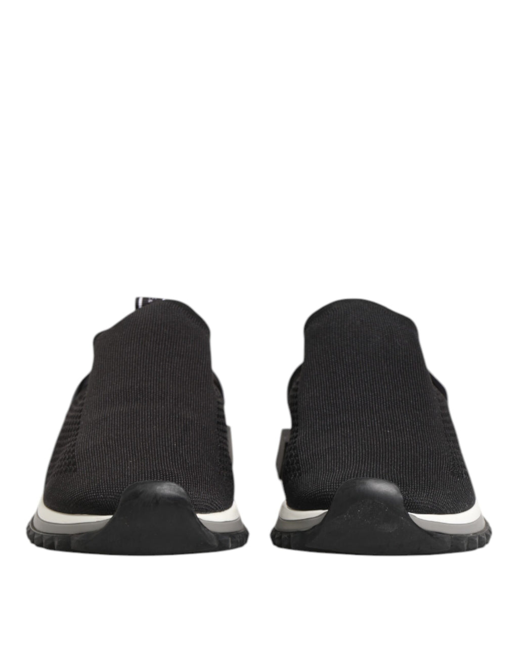 Dolce & Gabbana Black SORRENTO Logo Slip On Men Sneakers Shoes