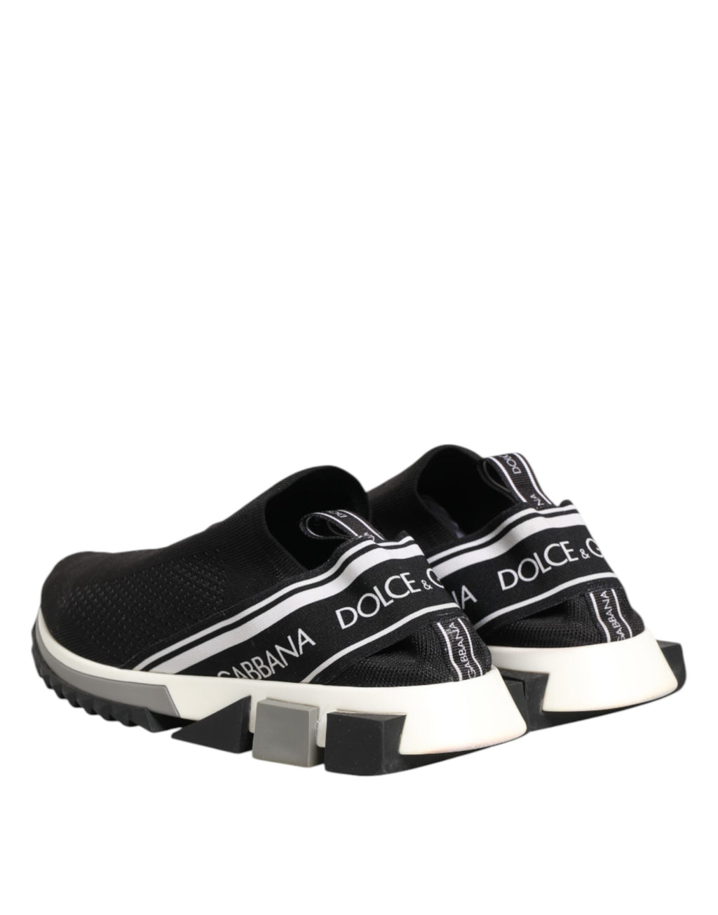 Dolce & Gabbana Black SORRENTO Logo Slip On Men Sneakers Shoes