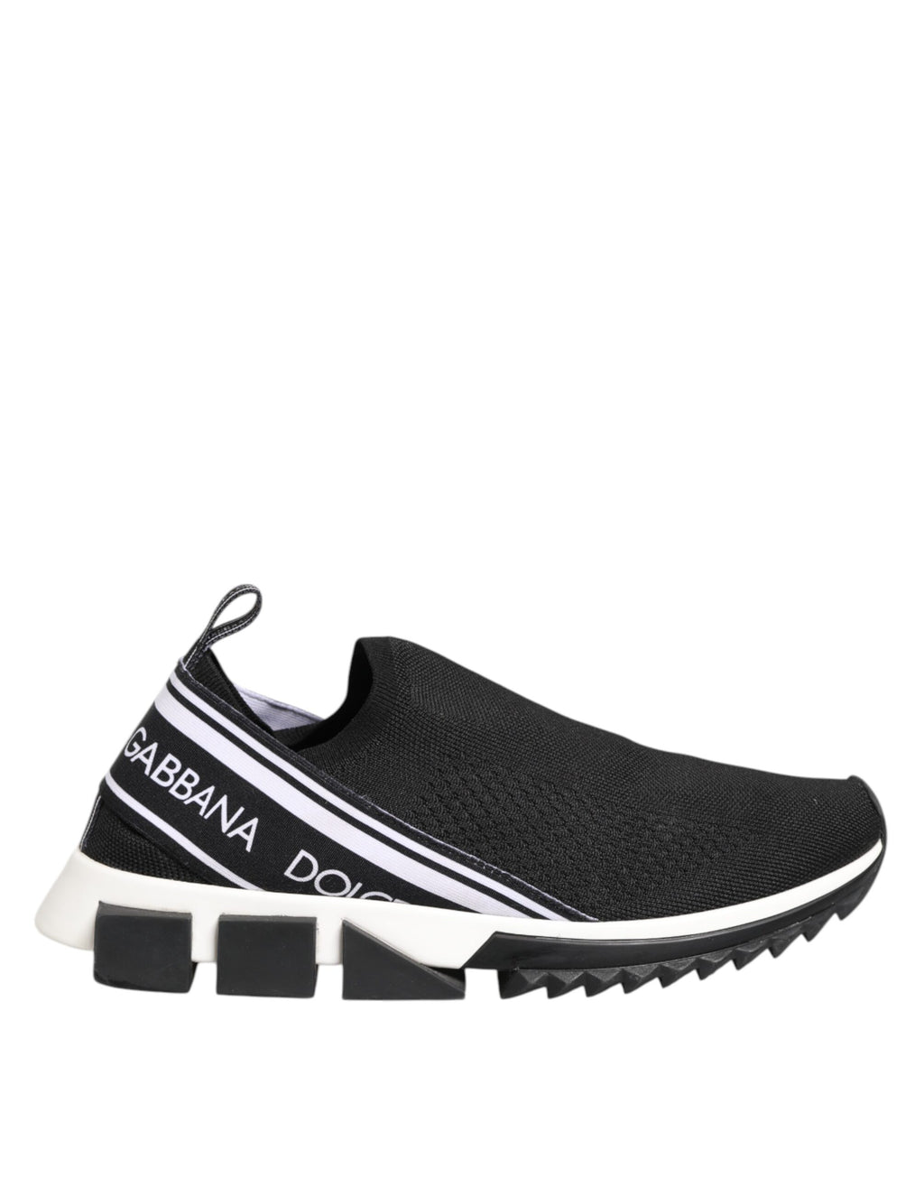 Dolce & Gabbana Black SORRENTO Logo Slip On Men Sneakers Shoes