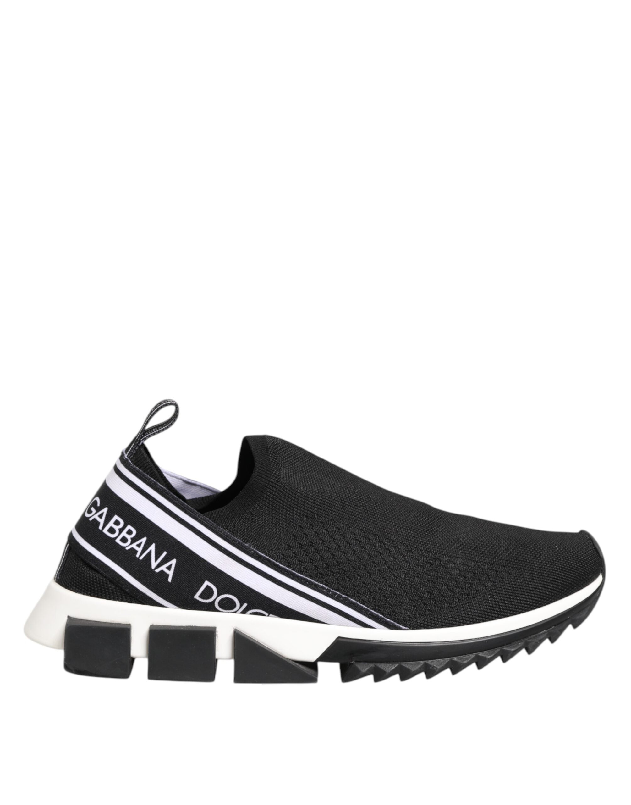 Dolce & Gabbana Black SORRENTO Logo Slip On Men Sneakers Shoes