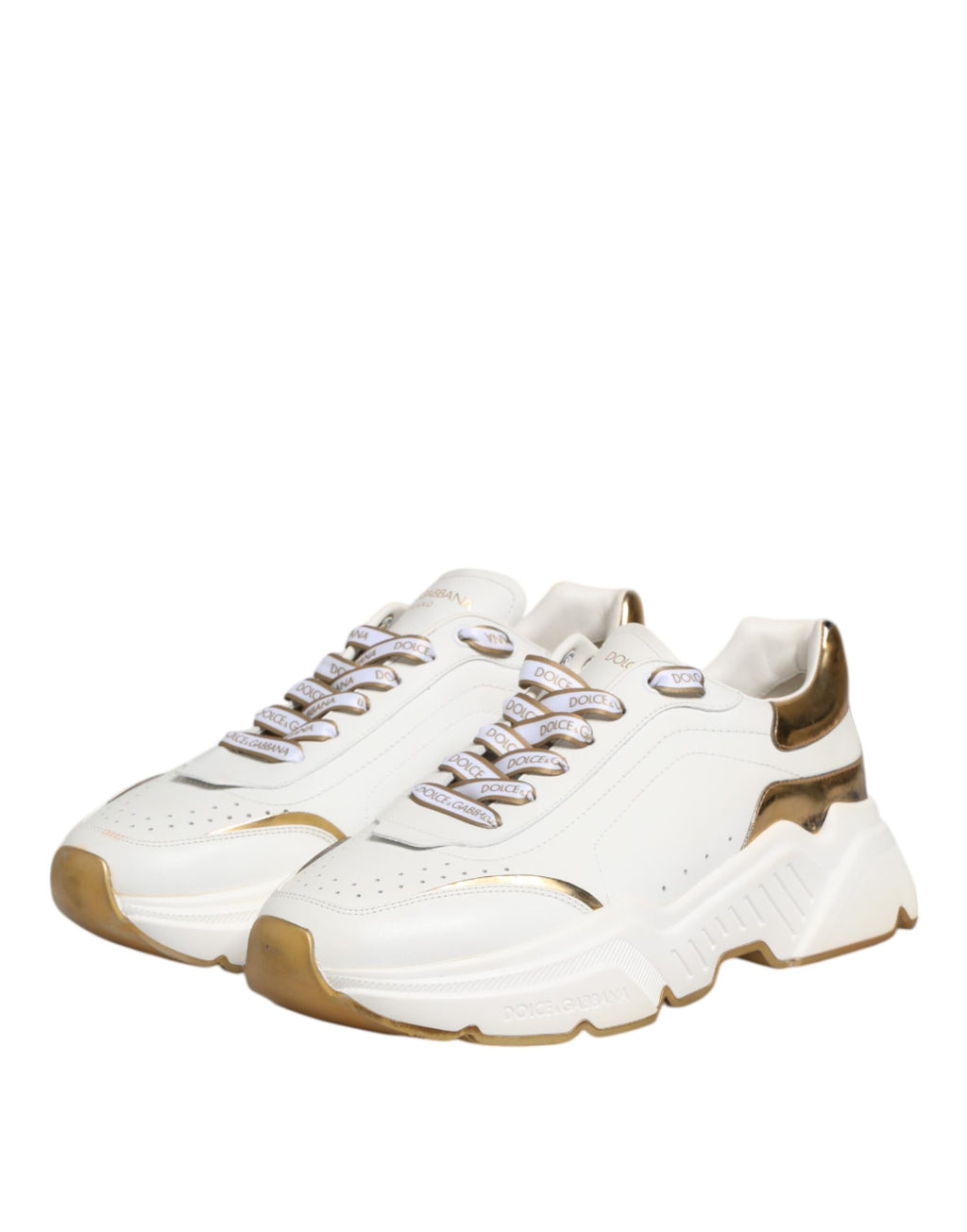 Dolce & Gabbana White Logo Daymaster Low Top Sneakers Shoes