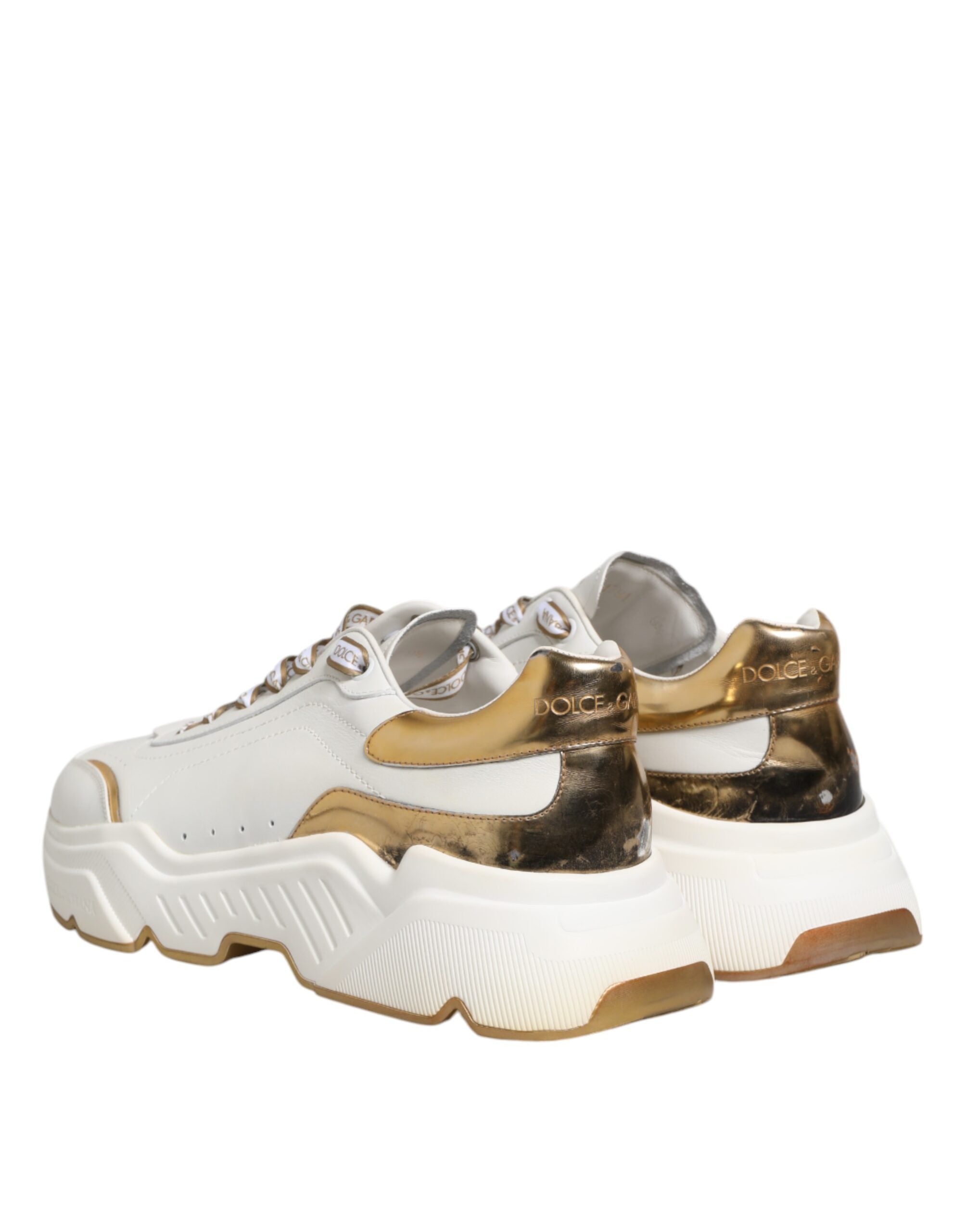 Dolce & Gabbana White Logo Daymaster Low Top Sneakers Shoes