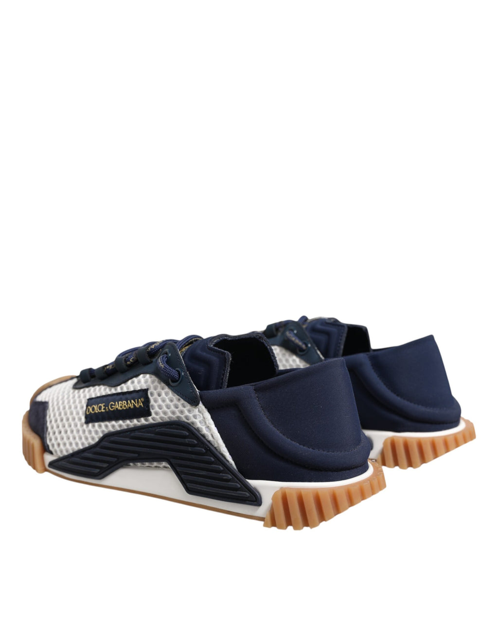 Dolce & Gabbana Blue White NS1 Lace Up Low Top Sneakers Shoes