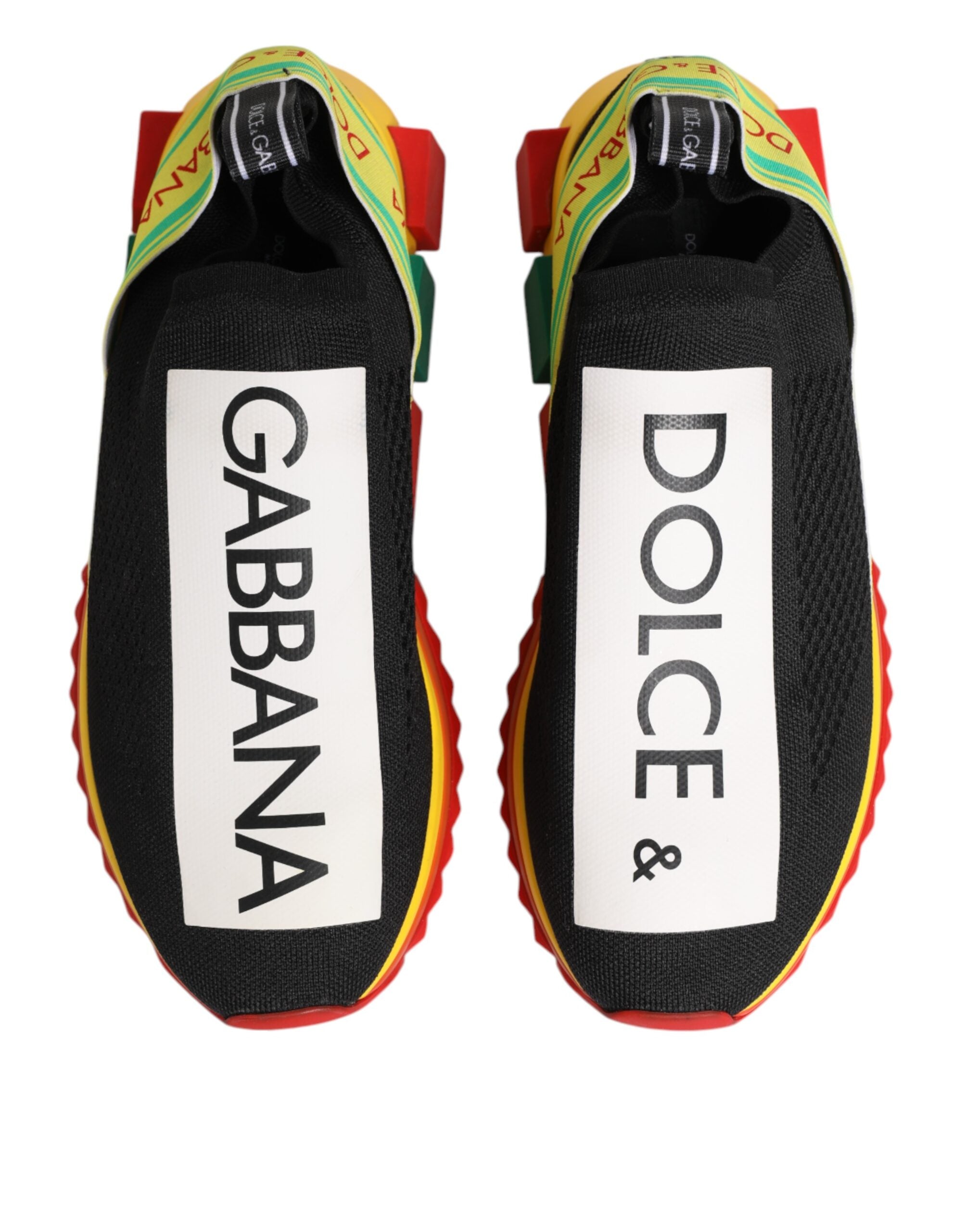Dolce & Gabbana Multicolor Sorrento Slip On Men Sneakers Shoes