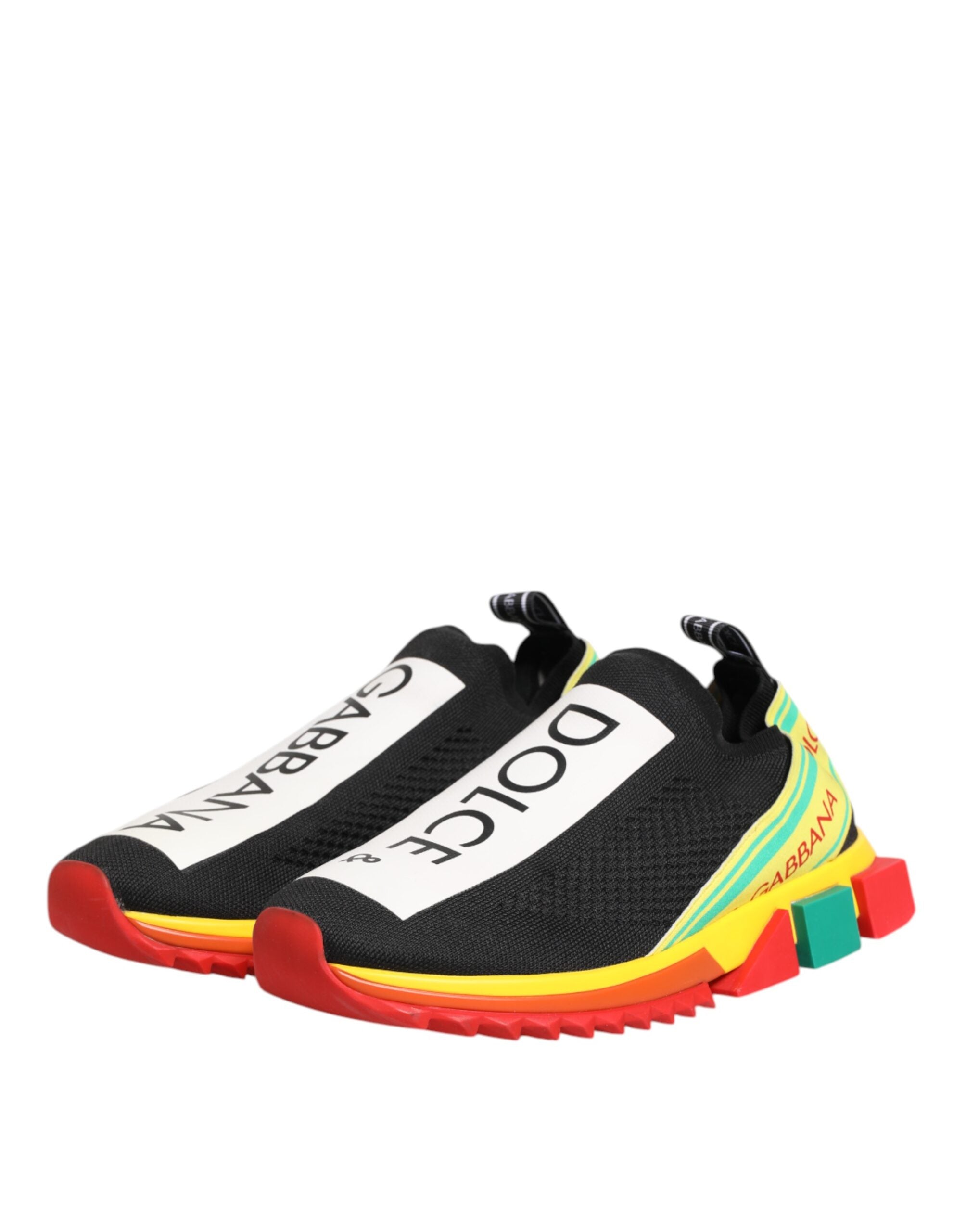 Dolce & Gabbana Multicolor Sorrento Slip On Men Sneakers Shoes