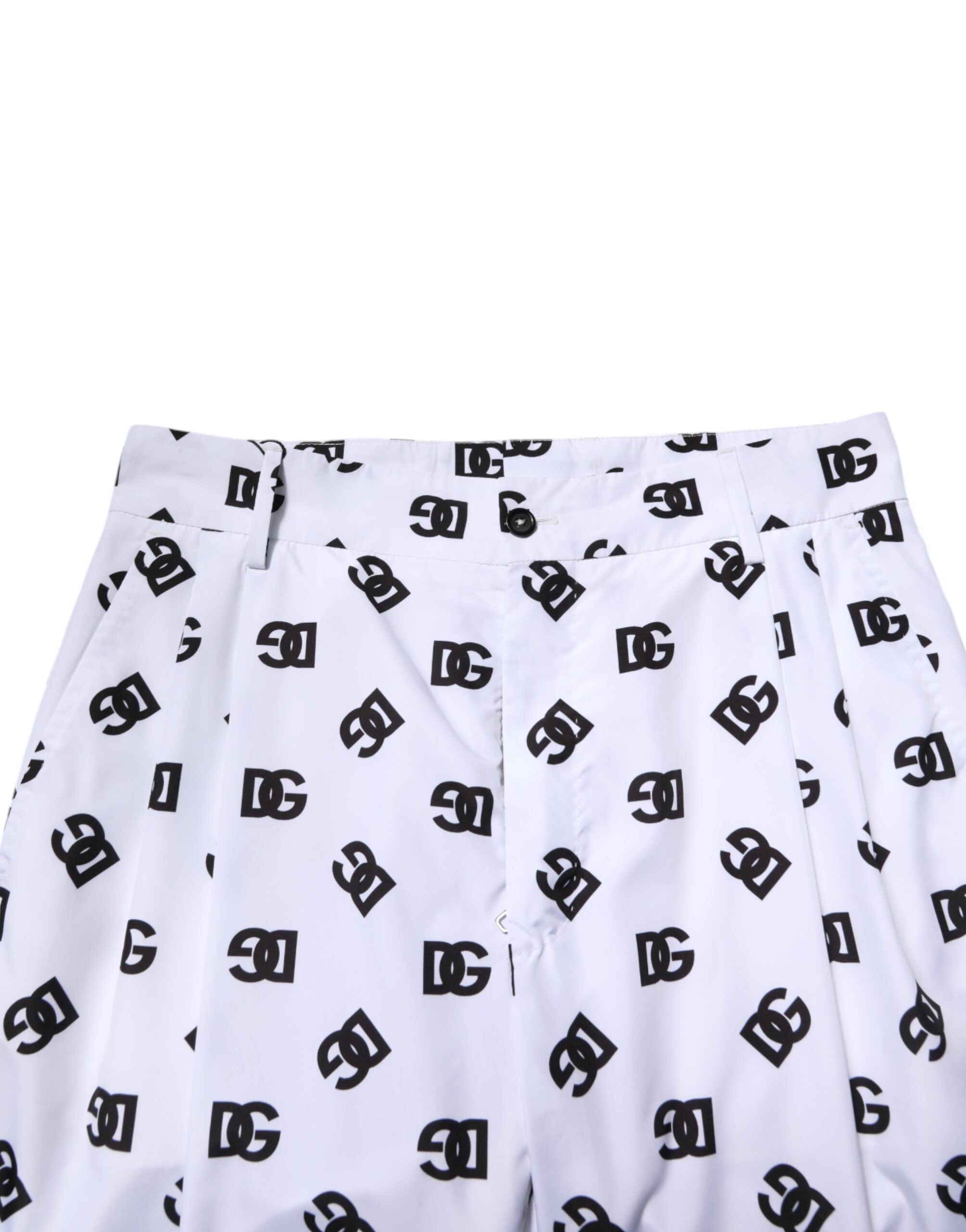 Dolce & Gabbana White Logo Cotton Skinny Denim Trouser Pants