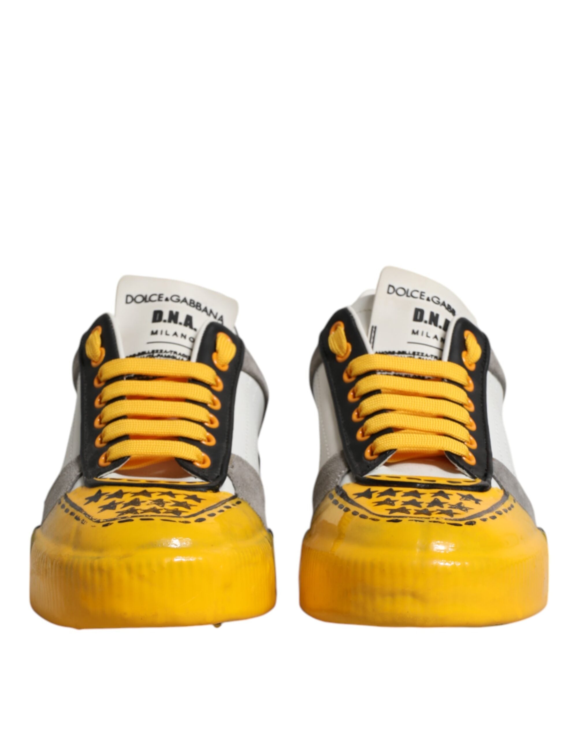 Dolce & Gabbana Multicolor Low Top Lace Up Sneakers Shoes