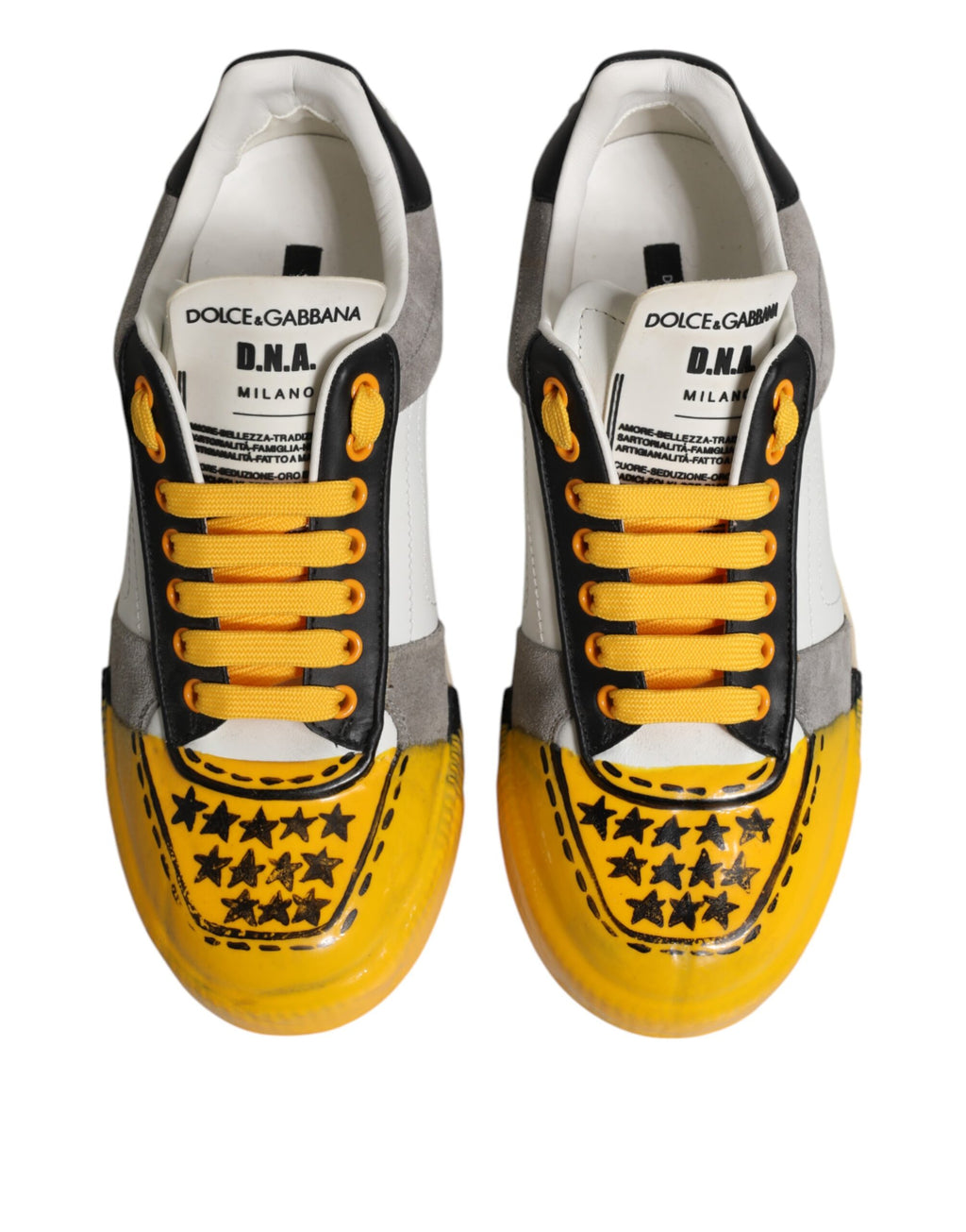 Dolce & Gabbana Multicolor Low Top Lace Up Sneakers Shoes