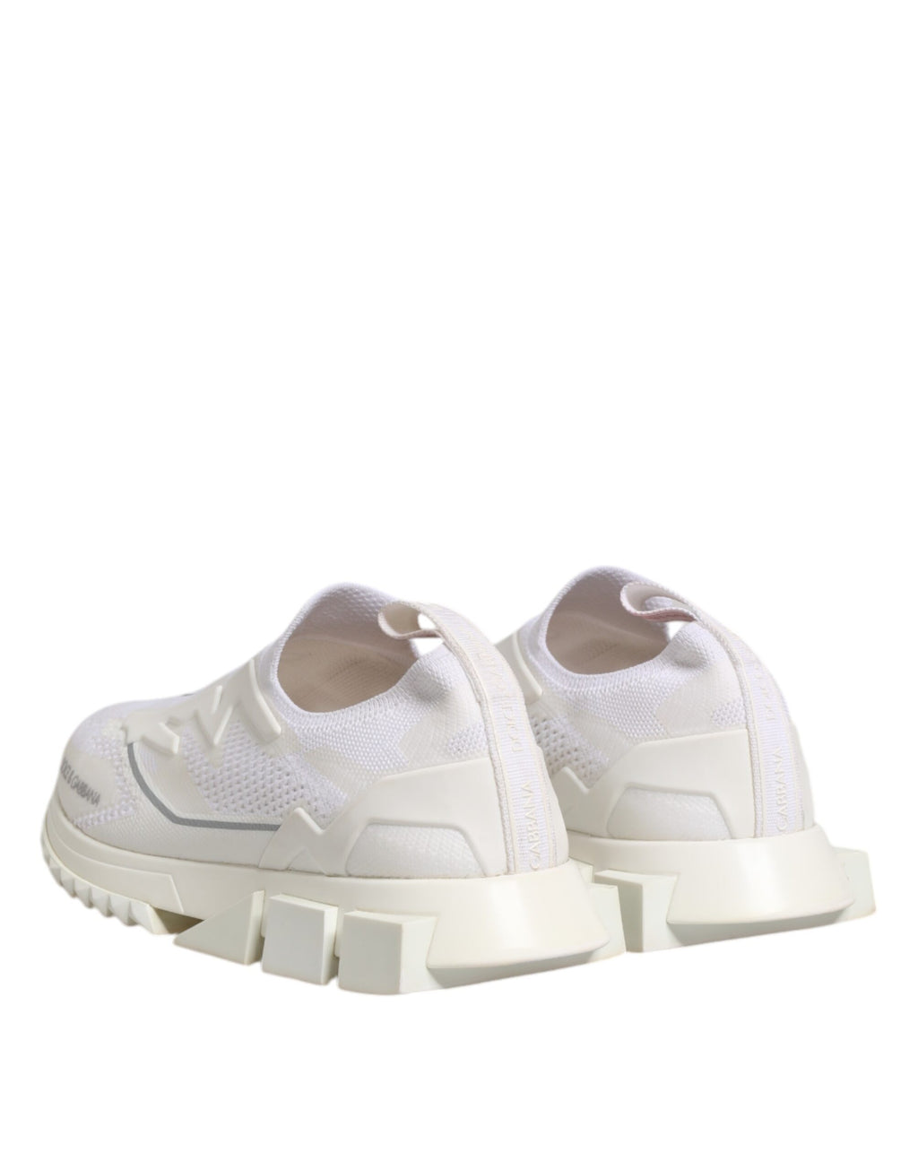 Dolce & Gabbana White SORRENTO Slip On Low Top Sneakers Shoes