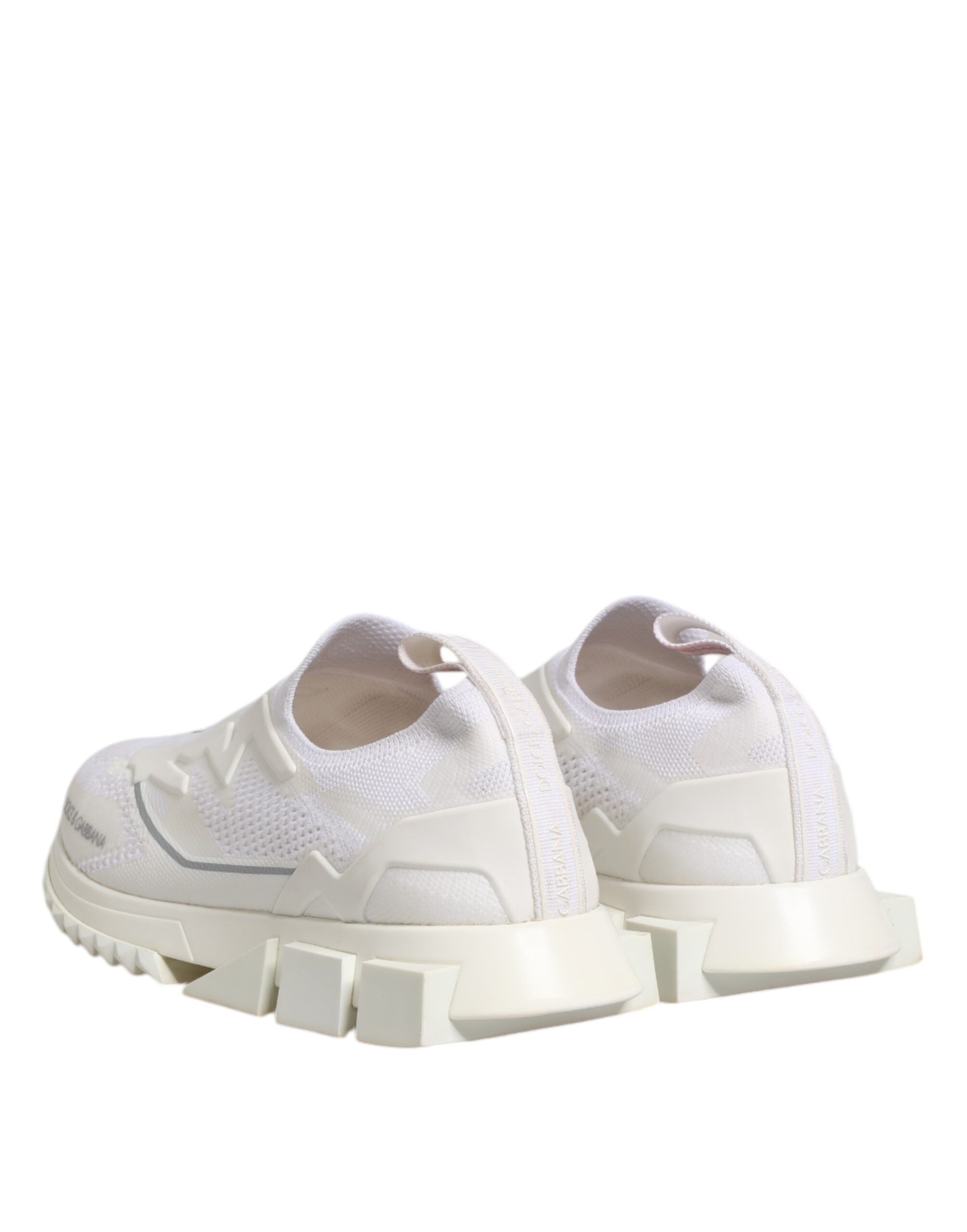 Dolce & Gabbana White SORRENTO Slip On Low Top Sneakers Shoes