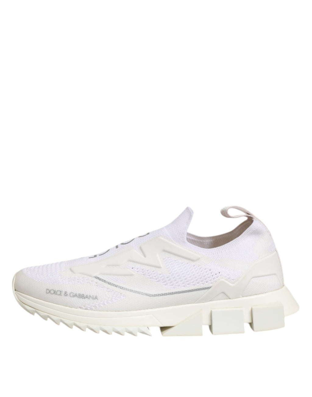 Dolce & Gabbana White SORRENTO Slip On Low Top Sneakers Shoes