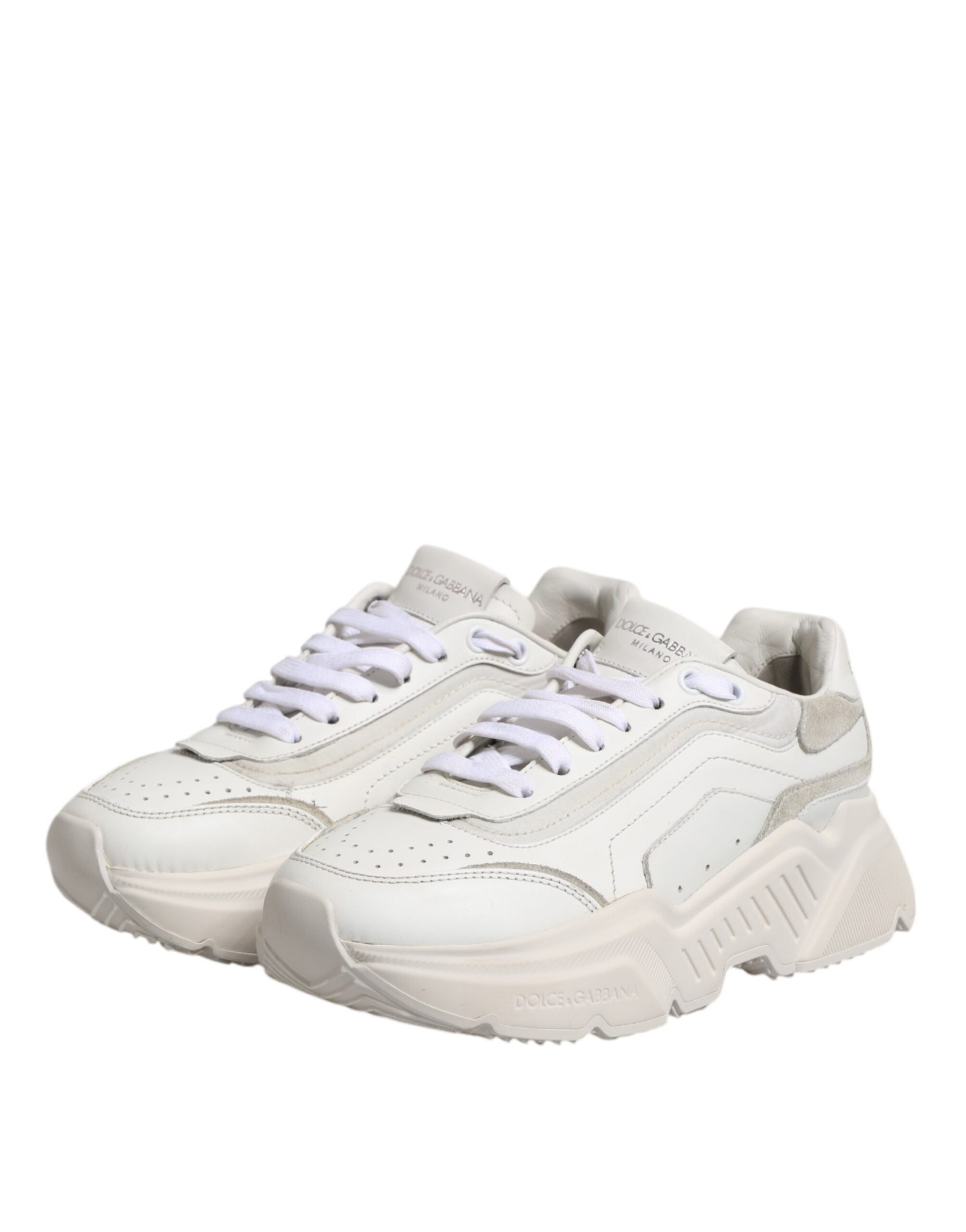 Dolce & Gabbana White Daymaster Low Top Sneakers Shoes