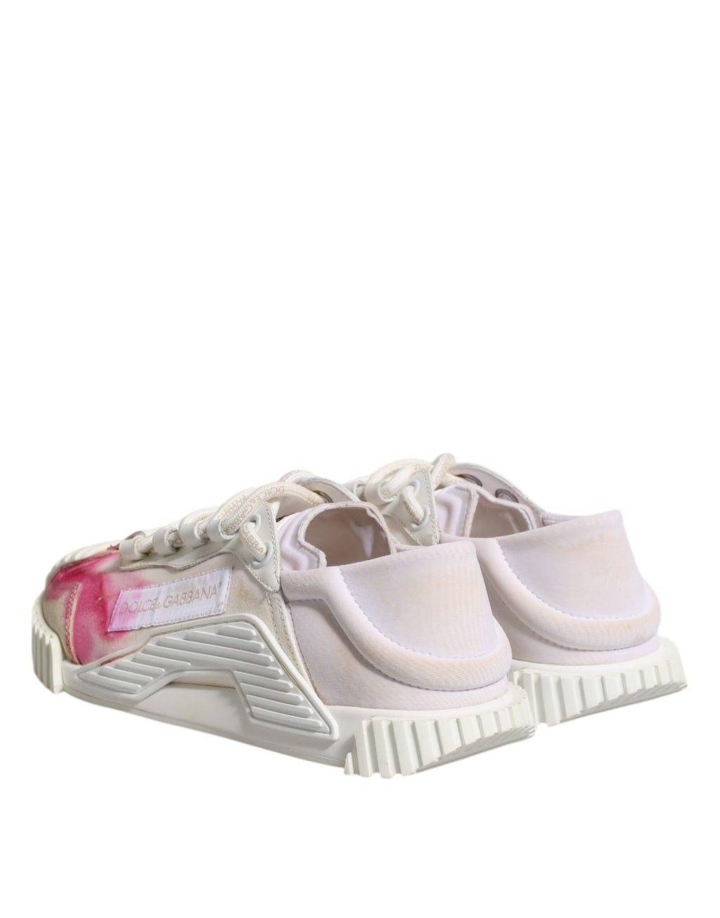 Dolce & Gabbana White NS1 Lace Up Low Top Sneakers Shoes