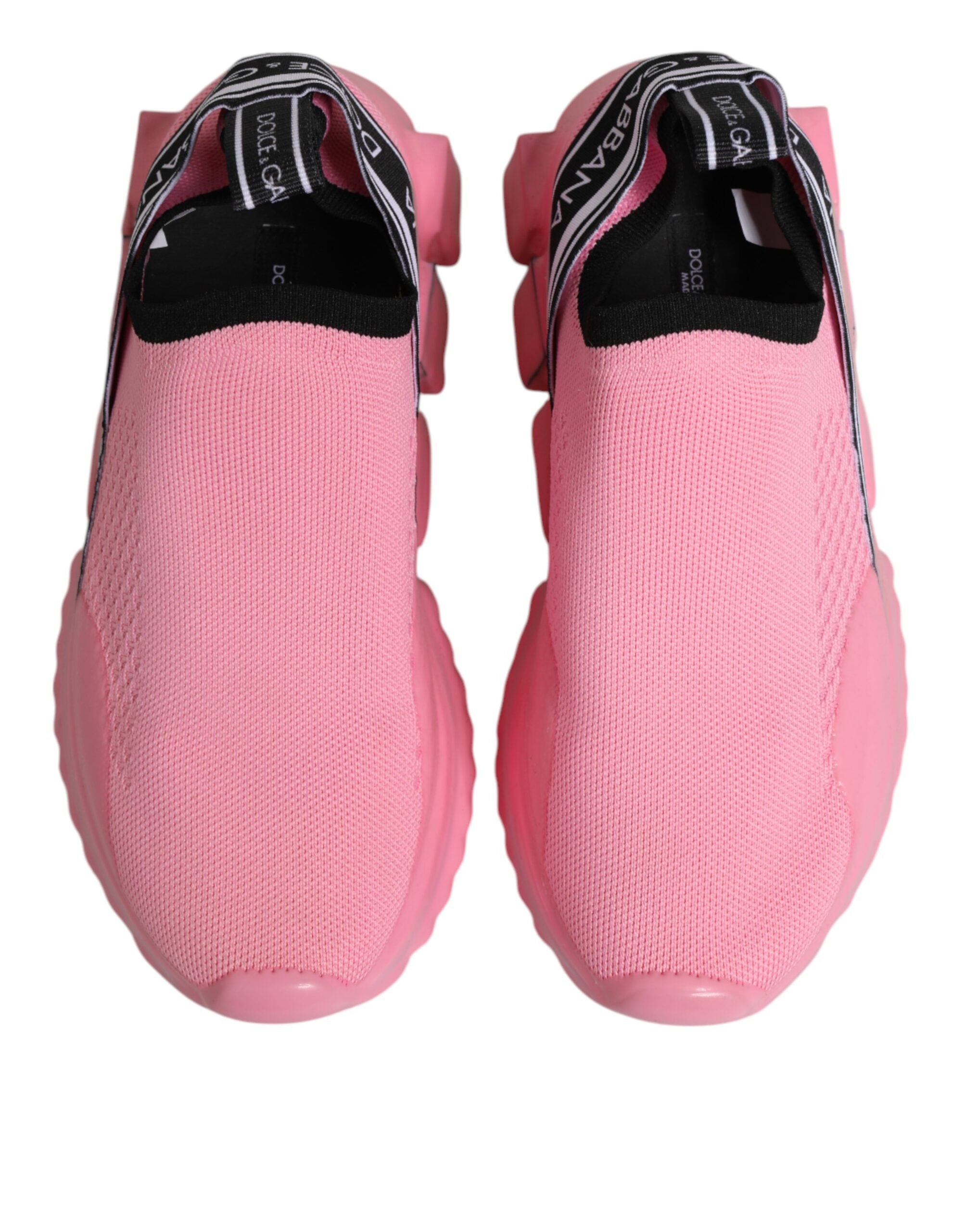 Dolce & Gabbana Pink Sorrento Low Top Women Sneakers Shoes