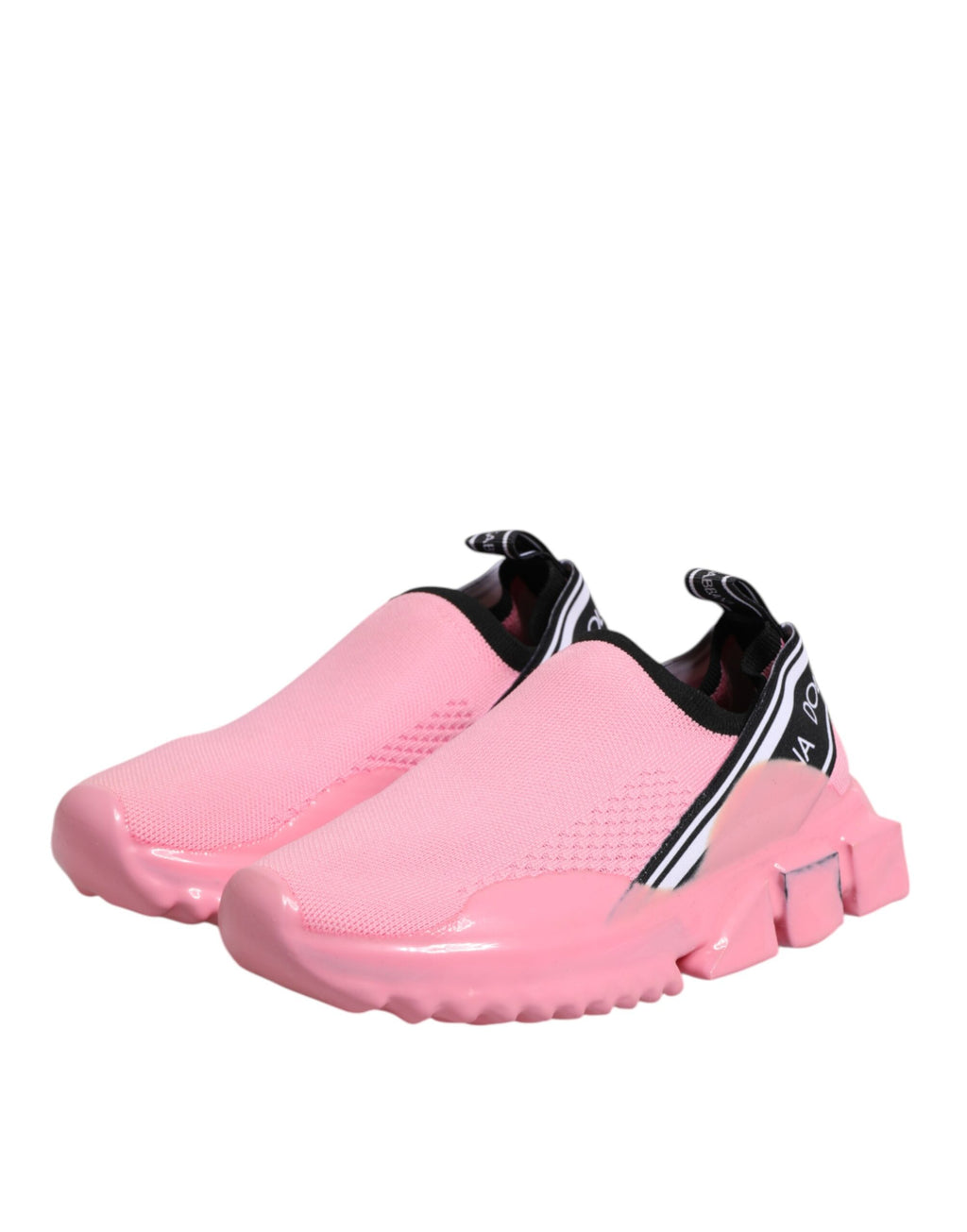 Dolce & Gabbana Pink Sorrento Low Top Women Sneakers Shoes