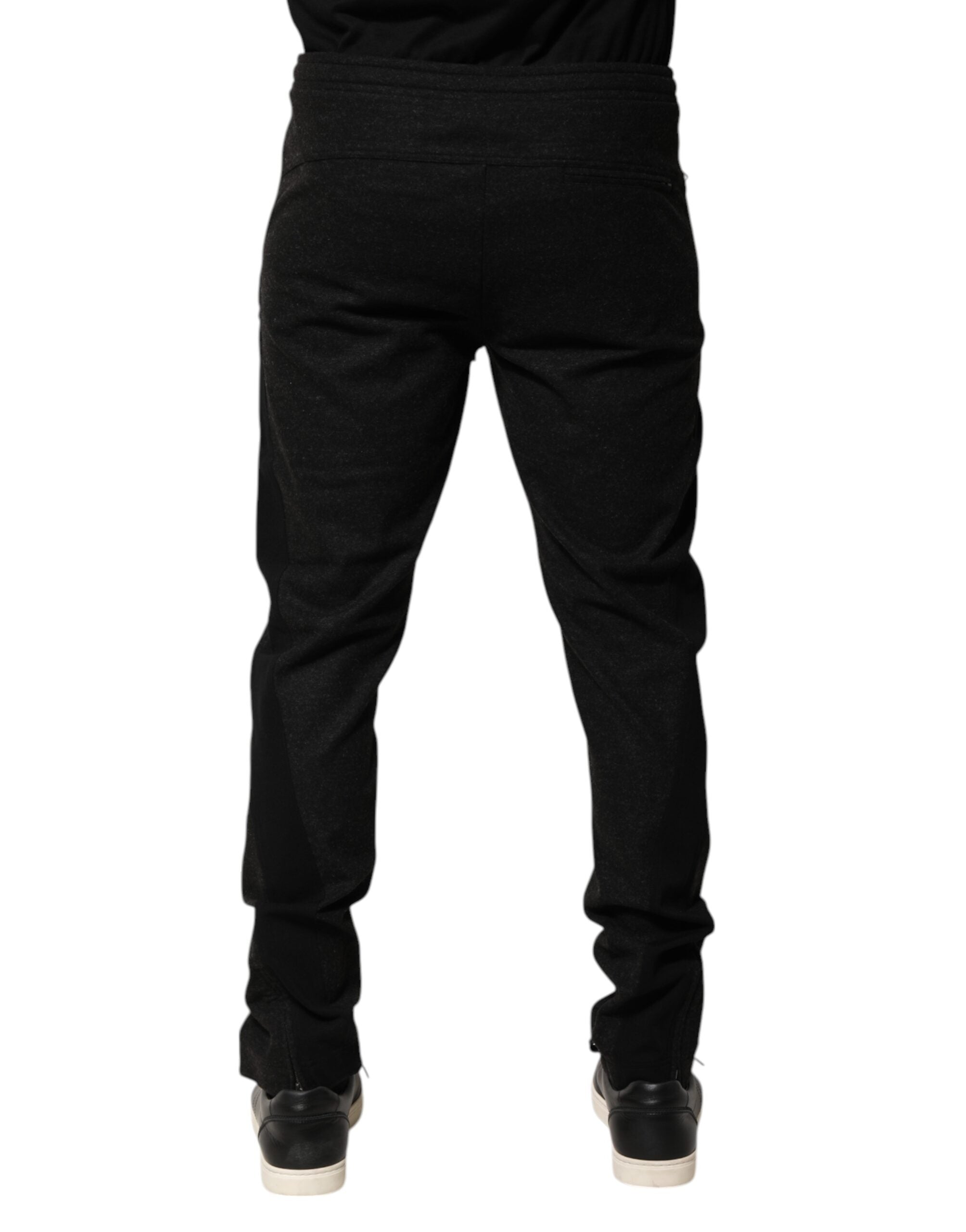 Dolce & Gabbana Marl Black Wool Blend Jogger Sweatpants Pants