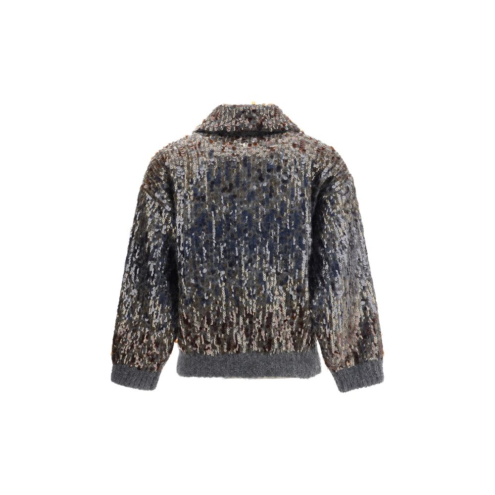 Brunello Cucinelli Sequined Cardigan