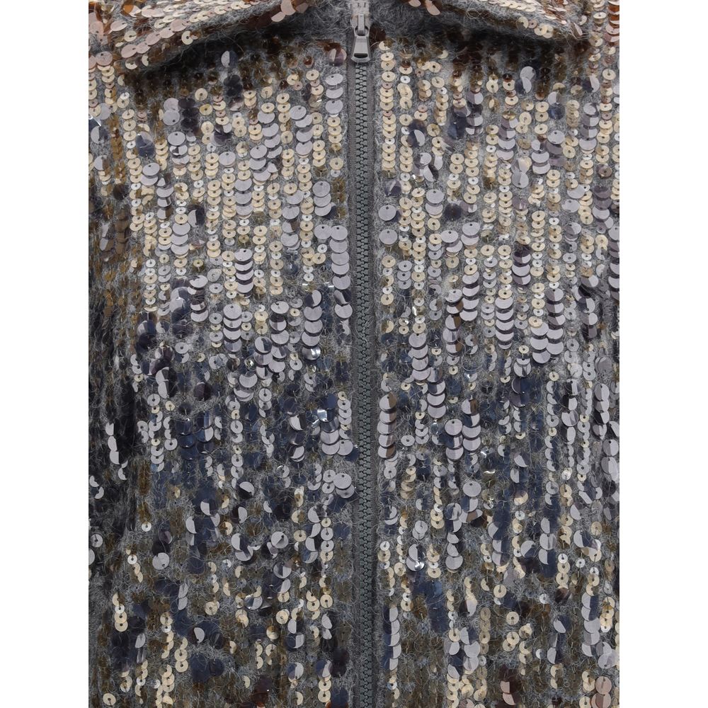Brunello Cucinelli Sequined Cardigan