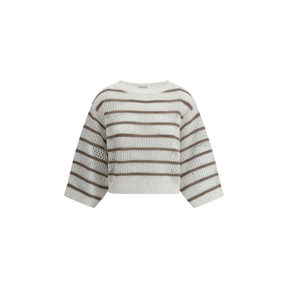 Brunello Cucinelli Sweater in perforated knit