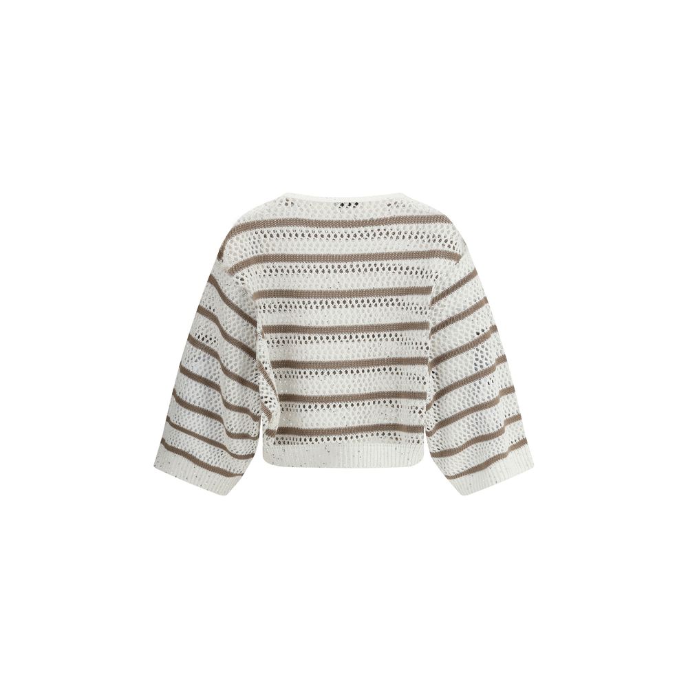 Brunello Cucinelli Sweater in perforated knit