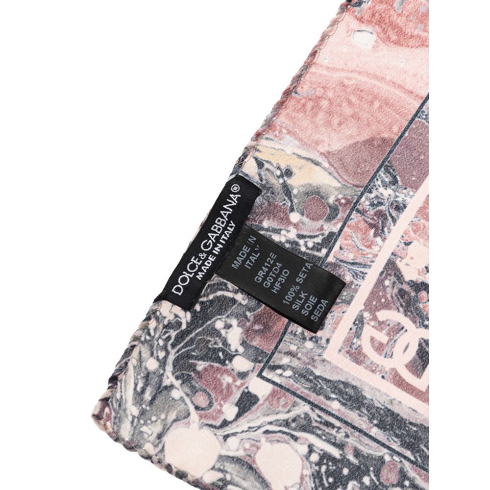 Dolce & Gabbana Multicolor Silk Pocket Square