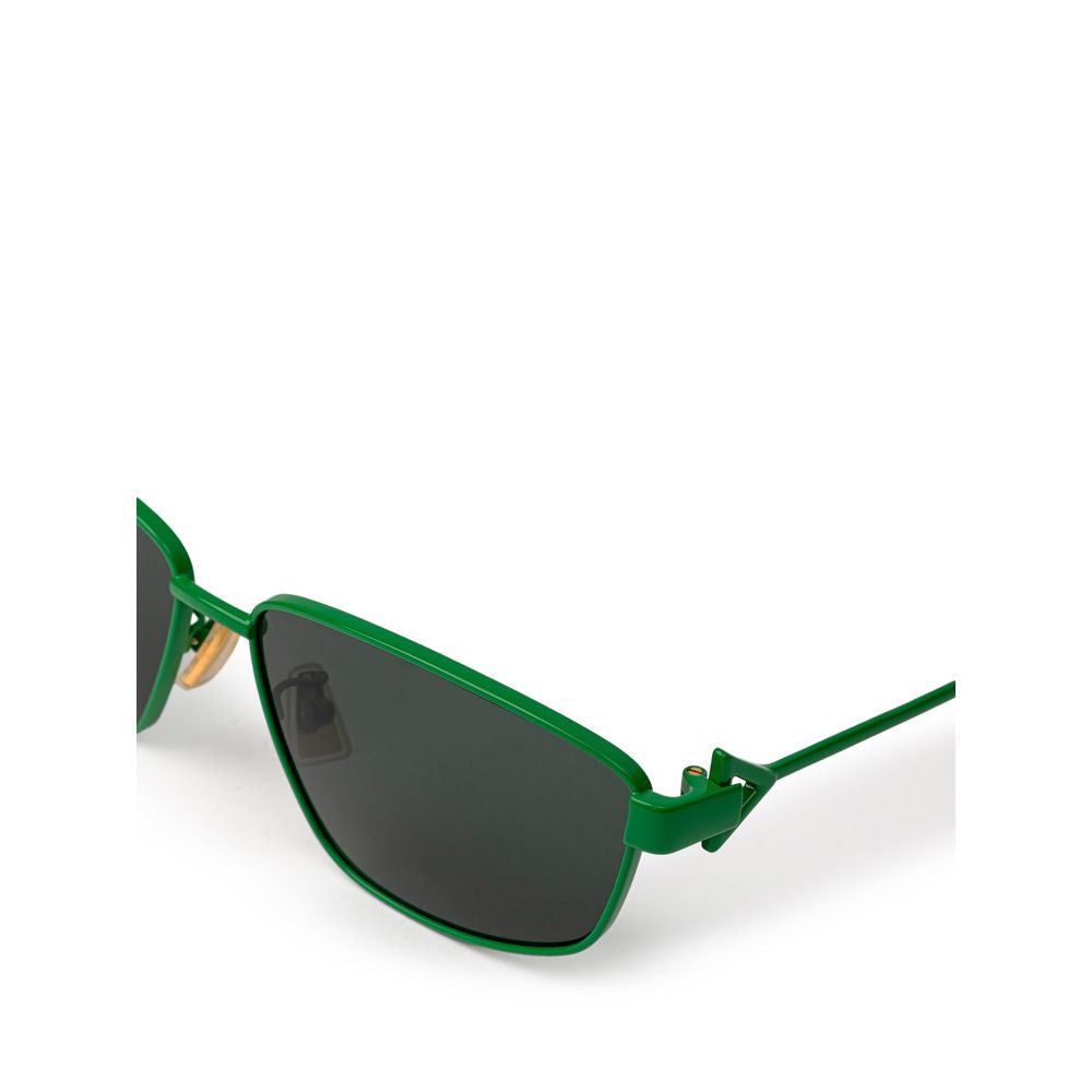 Bottega Veneta Green Metal Sunglass