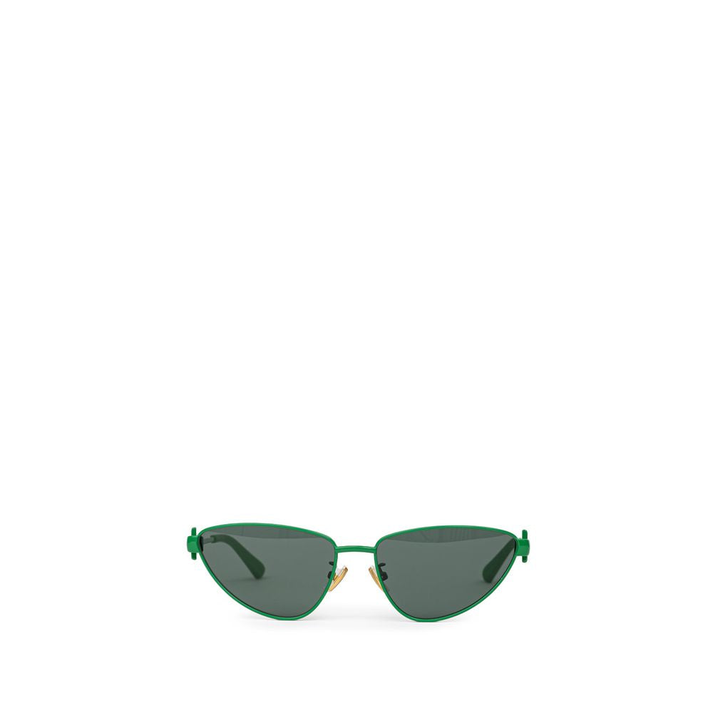Bottega Veneta Green Metal Sunglass