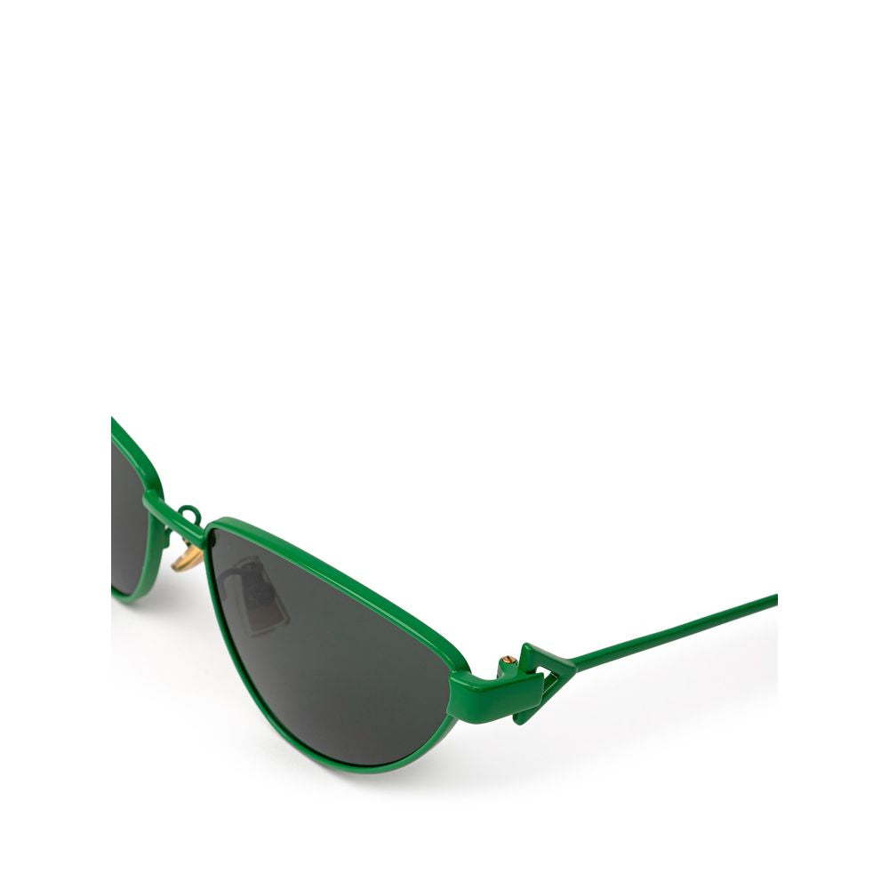 Bottega Veneta Green Metal Sunglass