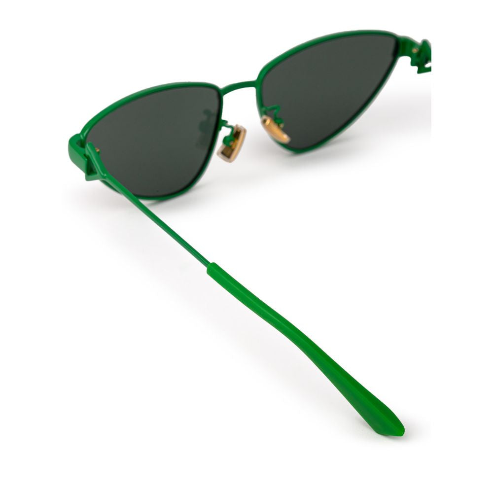 Bottega Veneta Green Metal Sunglass