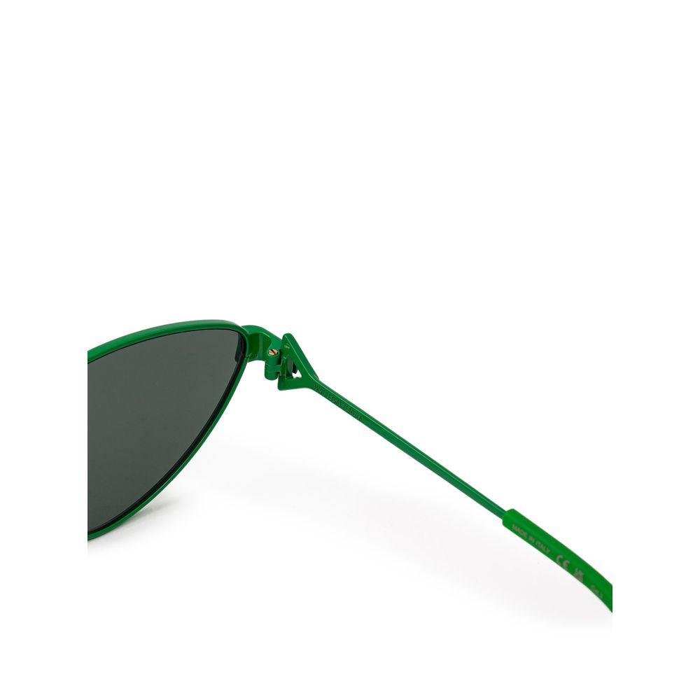 Bottega Veneta Green Metal Sunglass