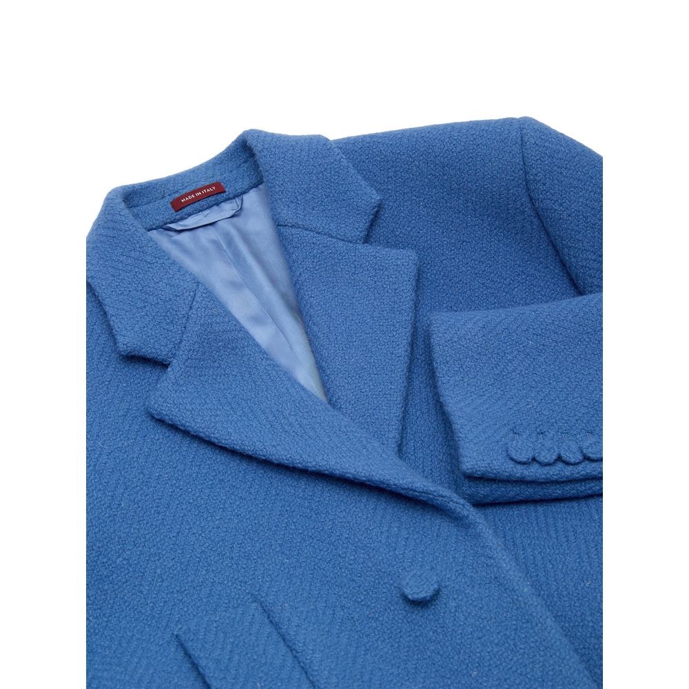 Gucci Blue Wool Coat