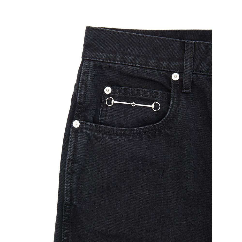 Gucci Black Cotton Jeans Denim