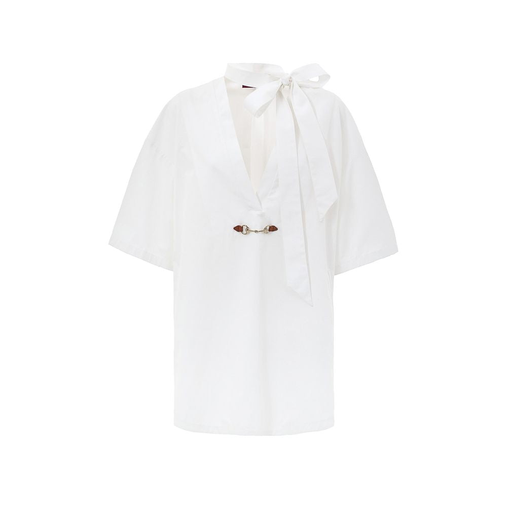 Gucci White Cotton Shirt