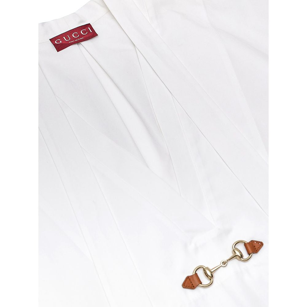 Gucci White Cotton Shirt