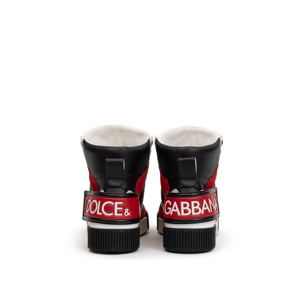 Dolce & Gabbana Bicolor Leather High Top