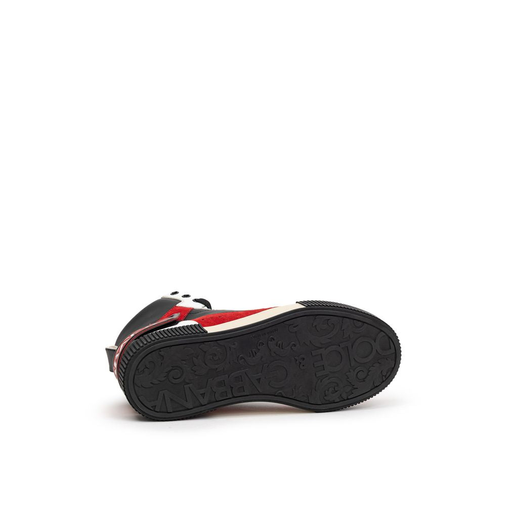 Dolce & Gabbana Bicolor Leather High Top