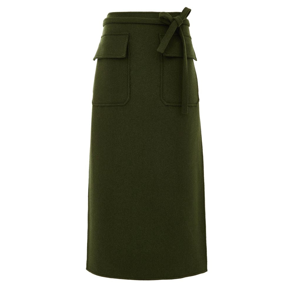Gucci Green Wool Skirt